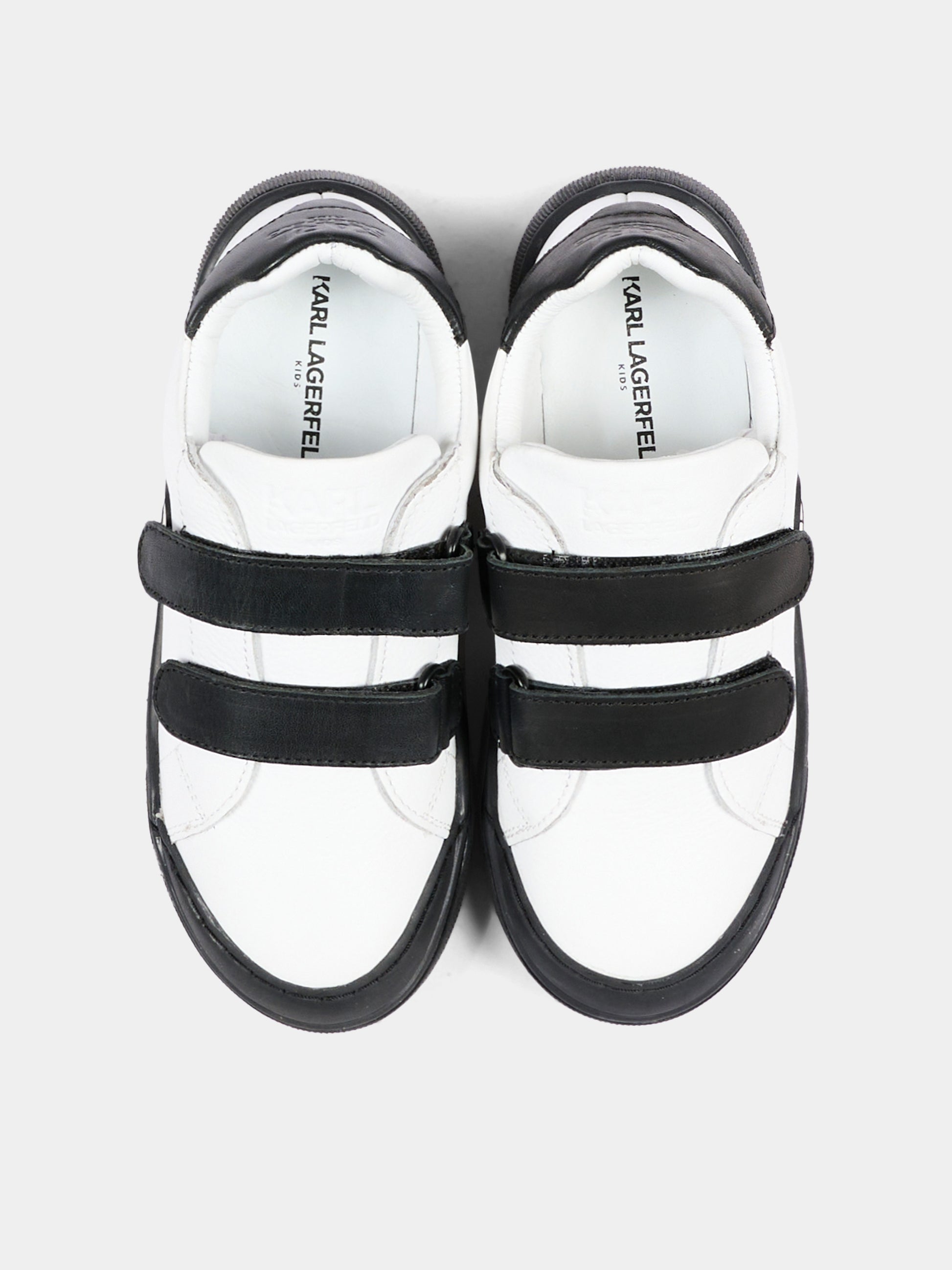 Sneakers bianche per bambino con logo,Karl Lagerfeld Kids,Z31411 M41