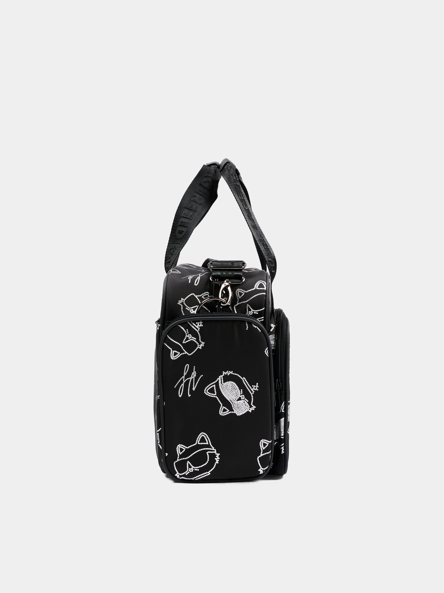 Borsa mamma nera per neonati con Choupette,Karl Lagerfeld Kids,Z31414 09B