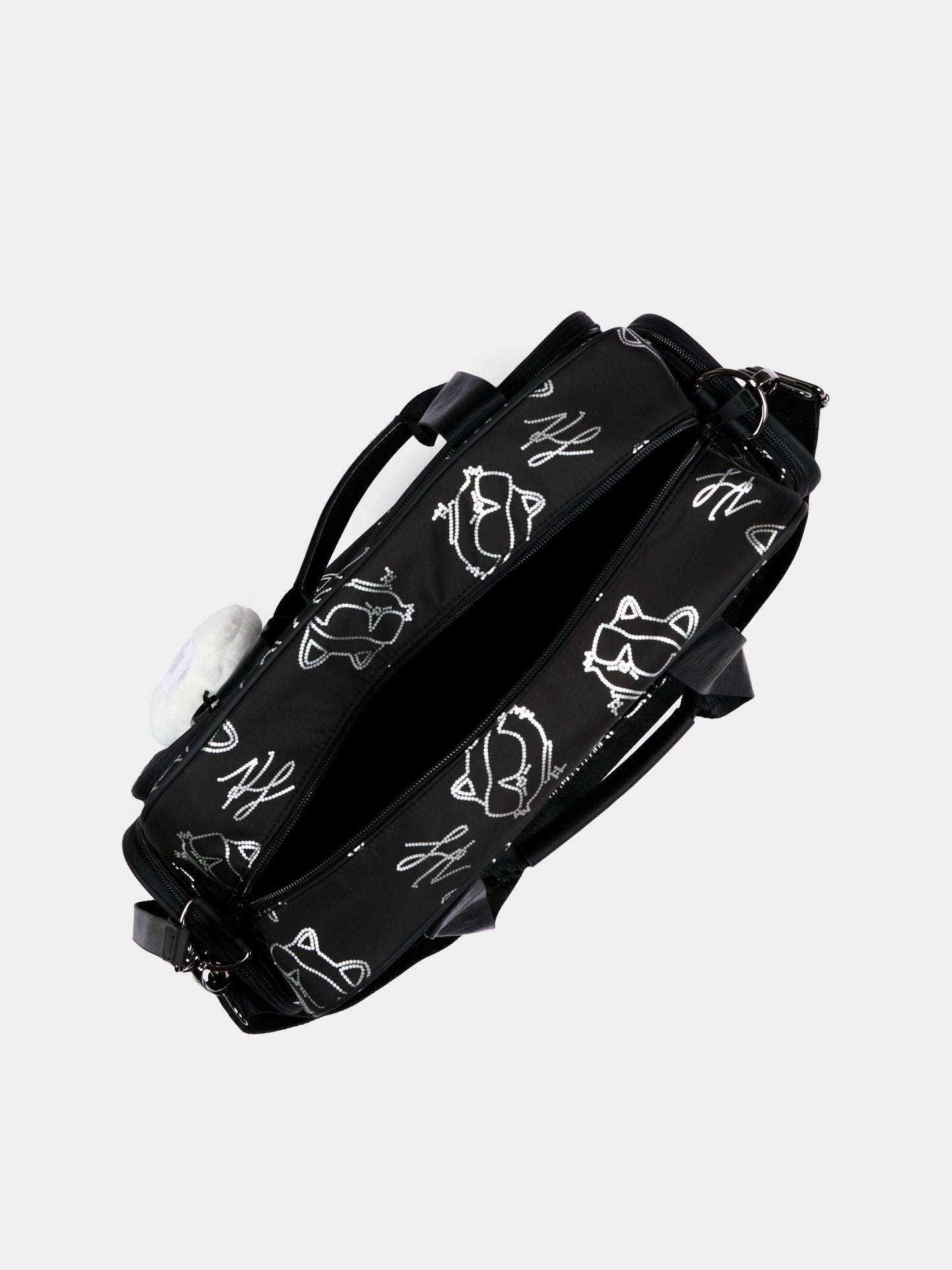 Borsa mamma nera per neonati con Choupette,Karl Lagerfeld Kids,Z31414 09B