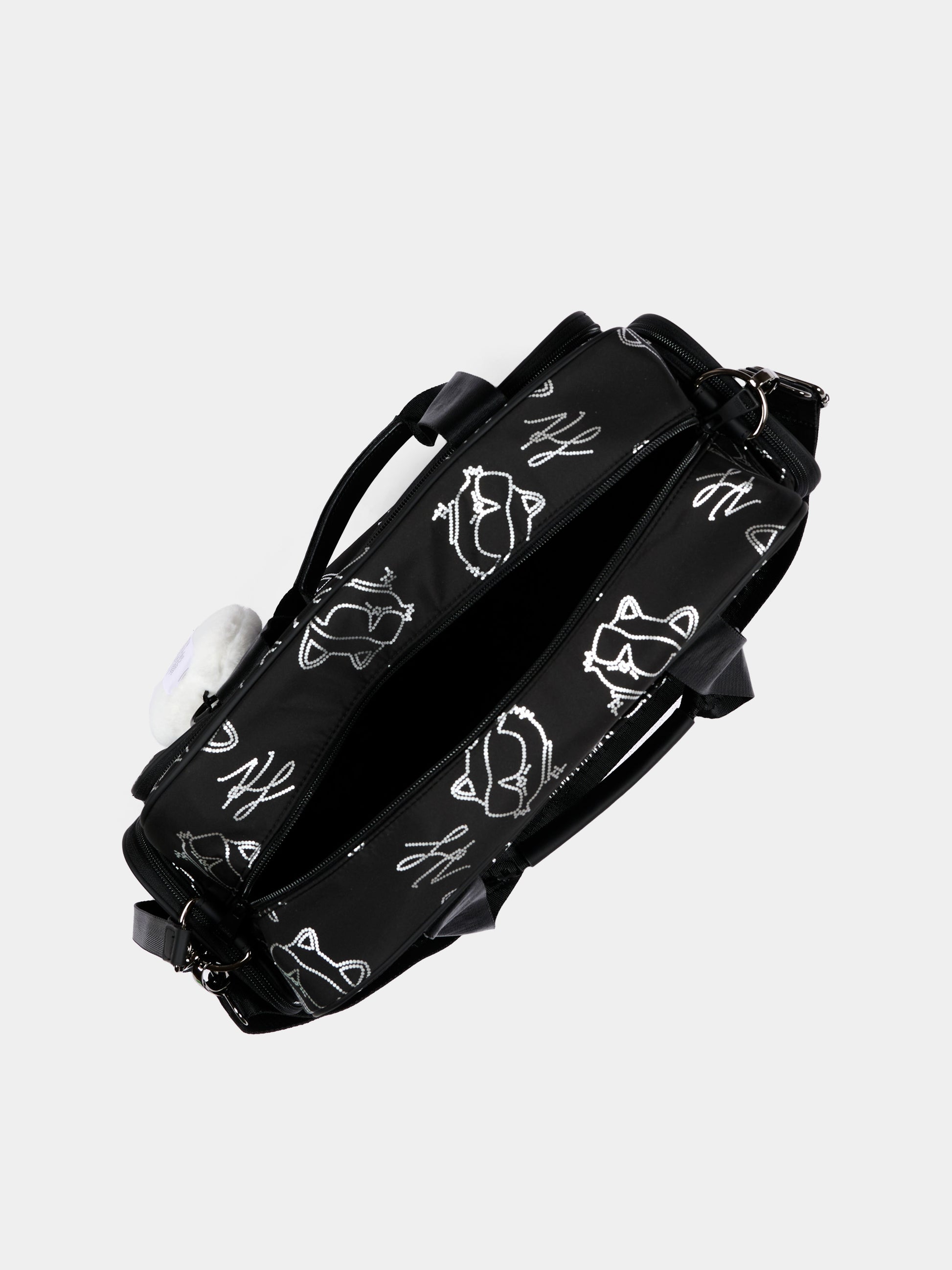 Borsa mamma nera per neonati con Choupette,Karl Lagerfeld Kids,Z31414 09B
