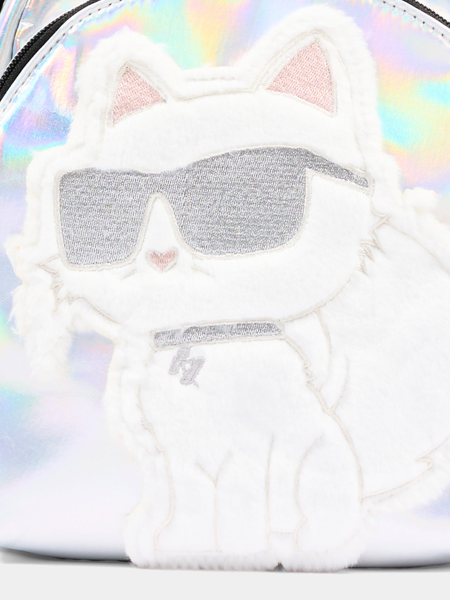 Zaino argento per neonata con Choupette,Karl Lagerfeld Kids,Z31420 111