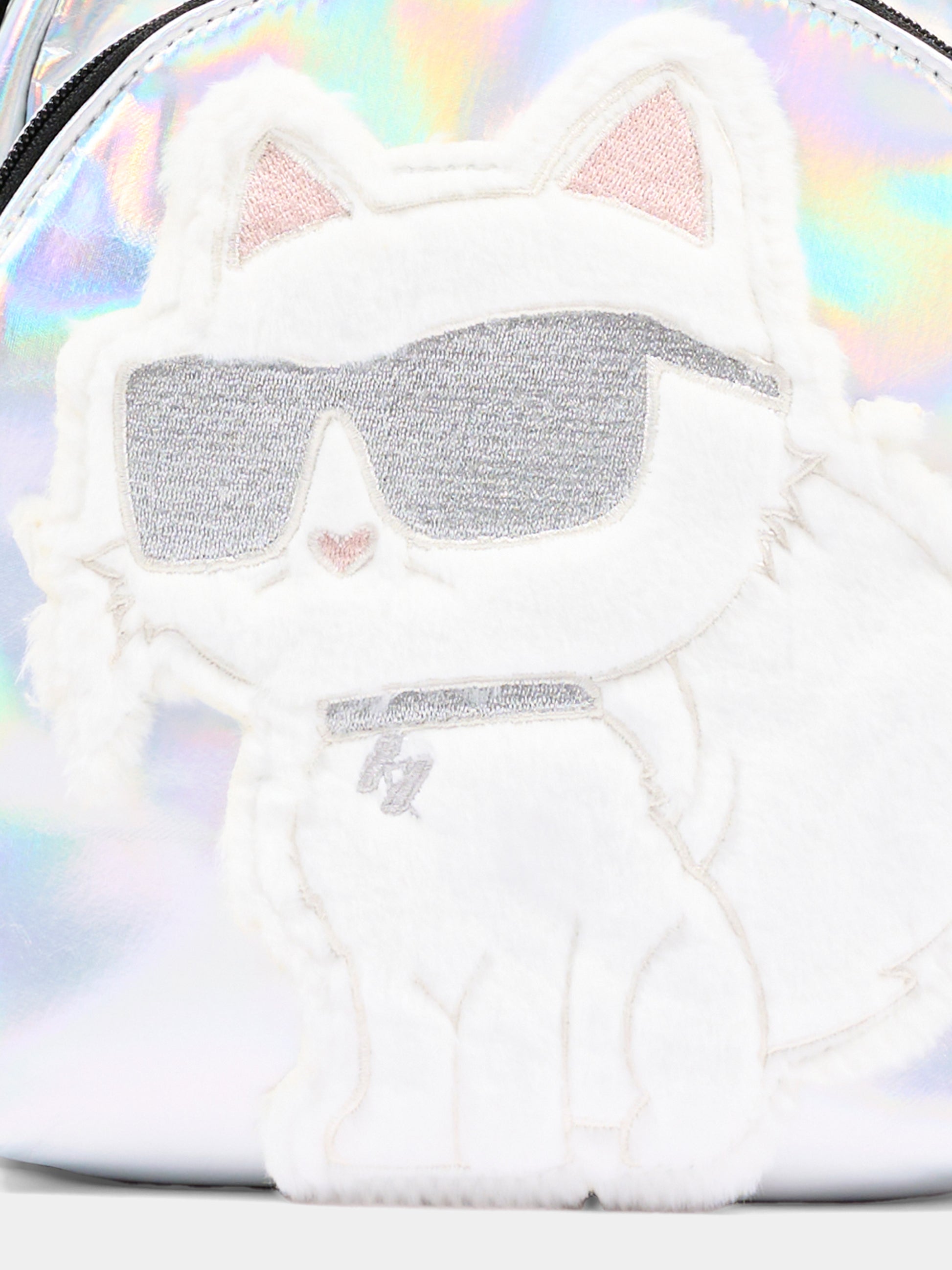 Zaino argento per neonata con Choupette,Karl Lagerfeld Kids,Z31420 111