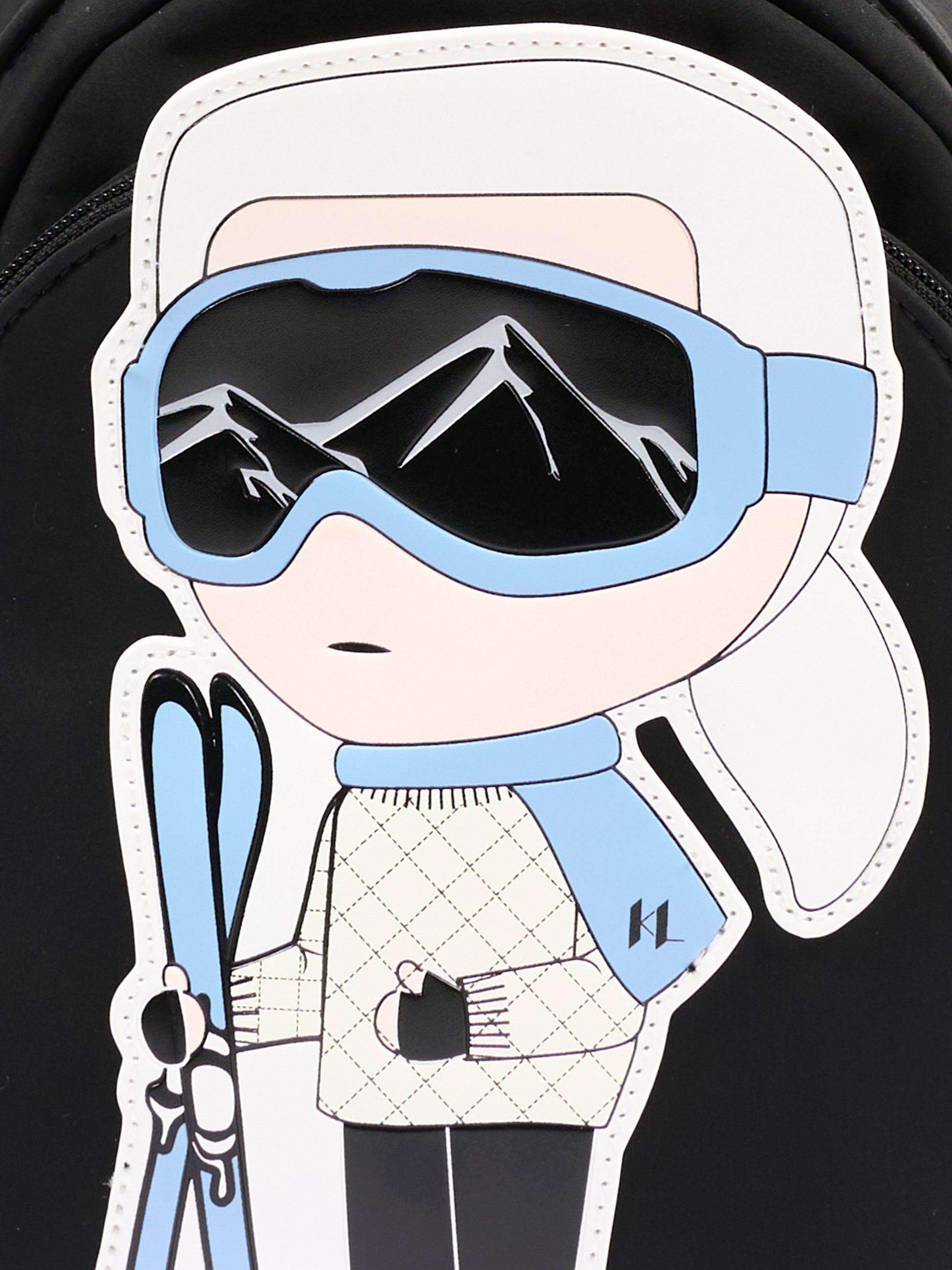 Zaino nero per neonato con Ikonik Karl,Karl Lagerfeld Kids,Z31422 09B
