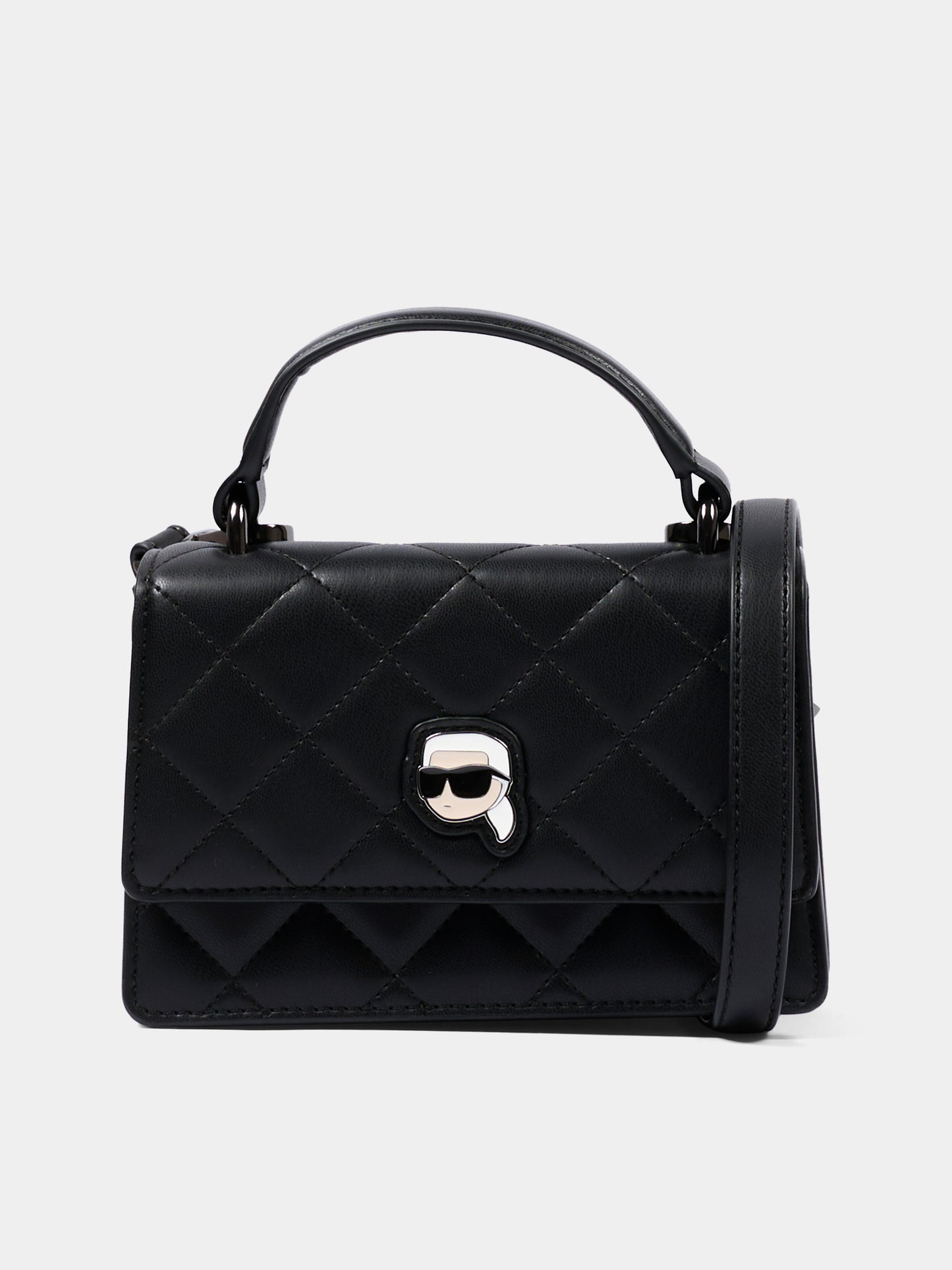 Borsa nera con Ikonik Karl,Karl Lagerfeld Kids,Z31433 09B