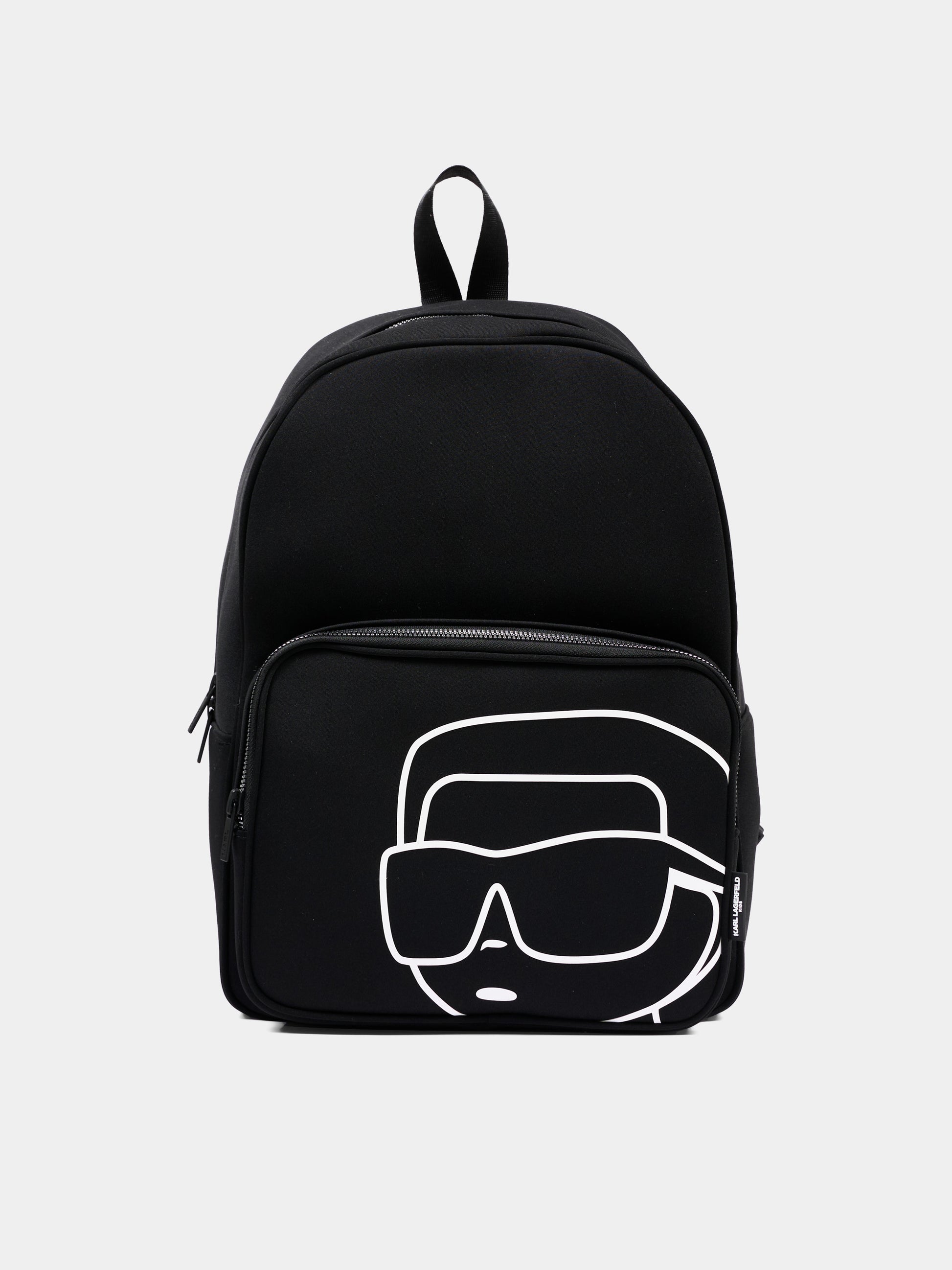 Zaino nero per bambino con Ikonik Karl,Karl Lagerfeld Kids,Z31445 09B