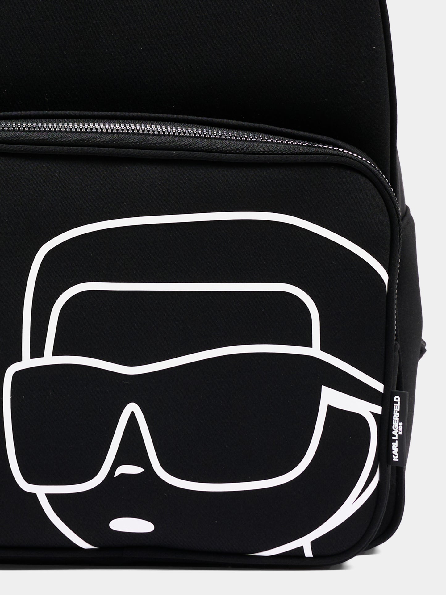 Zaino nero per bambino con Ikonik Karl,Karl Lagerfeld Kids,Z31445 09B