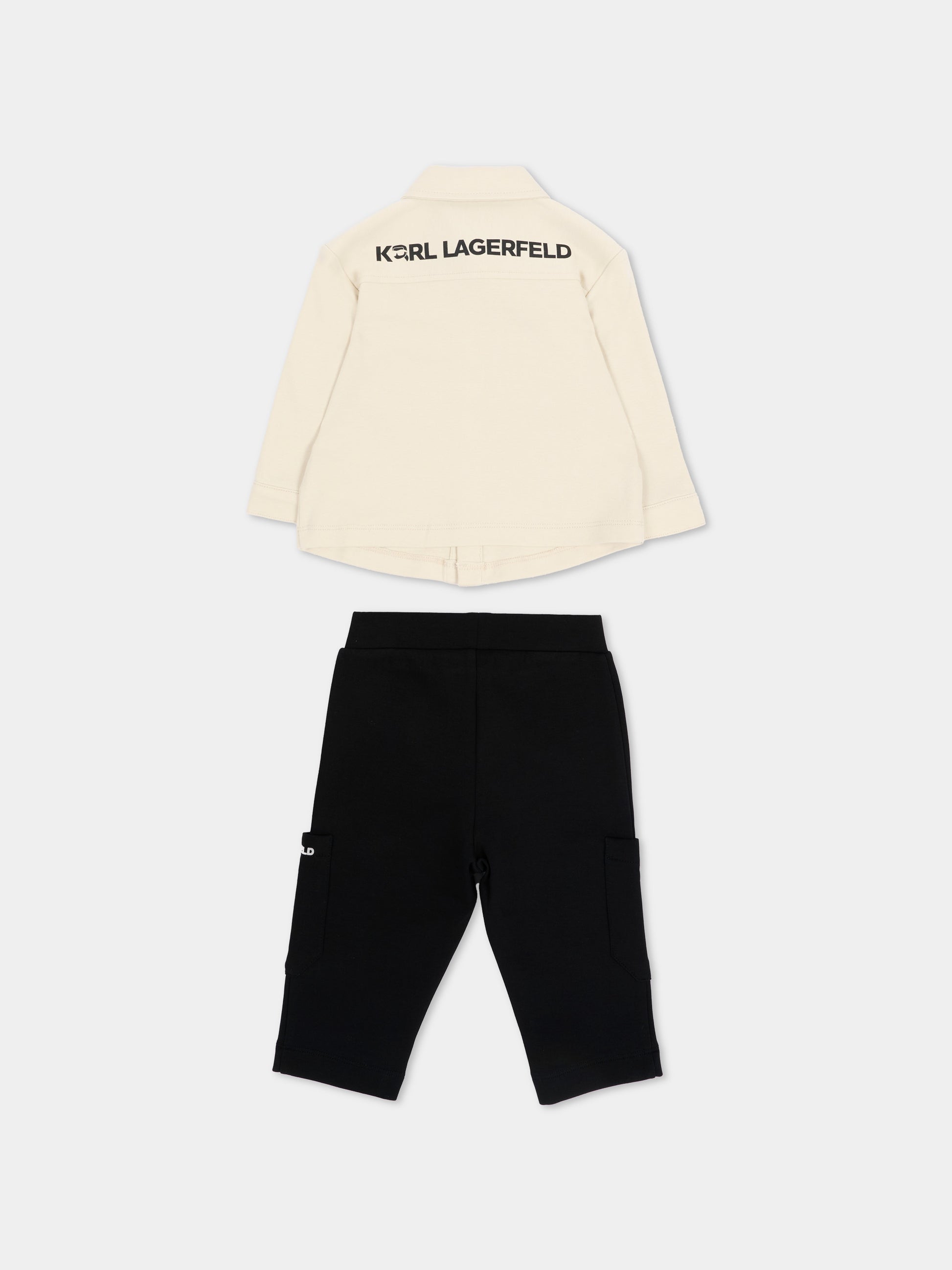 Completo sportivo lungo multicolor per neonato con logo,Karl Lagerfeld Kids,Z31484 M41