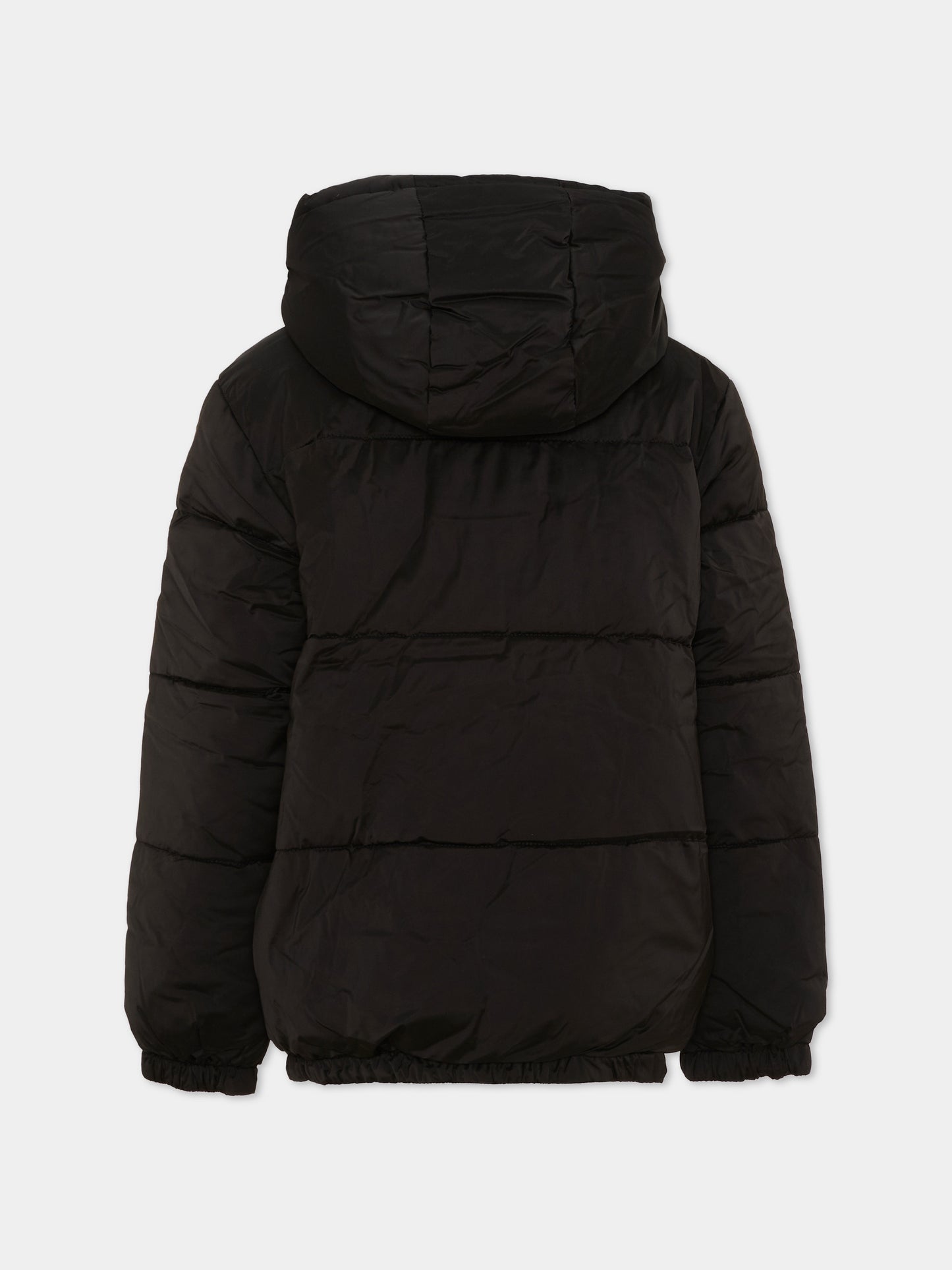 Piumini nero per bambini con logo,Kenzo Kids,K61935 09B