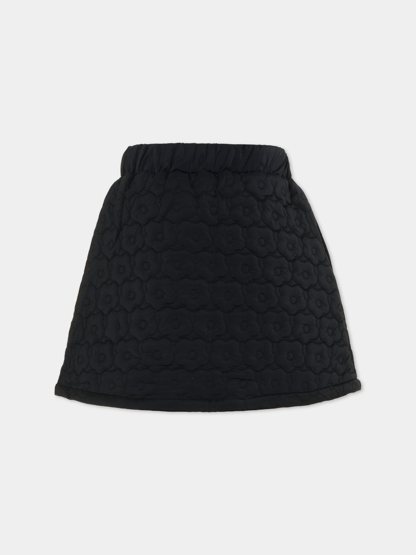 Gonna nera per bambina con logo,Kenzo Kids,K62005 09B