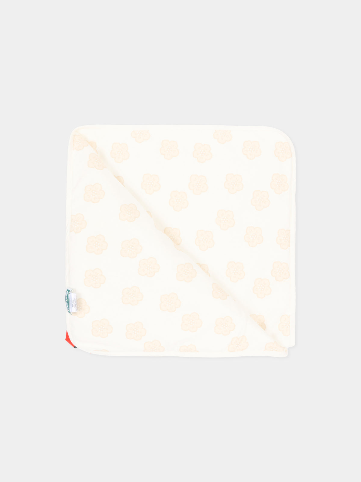 Coperta bianca per neonata con logo,Kenzo Kids,K62074 117