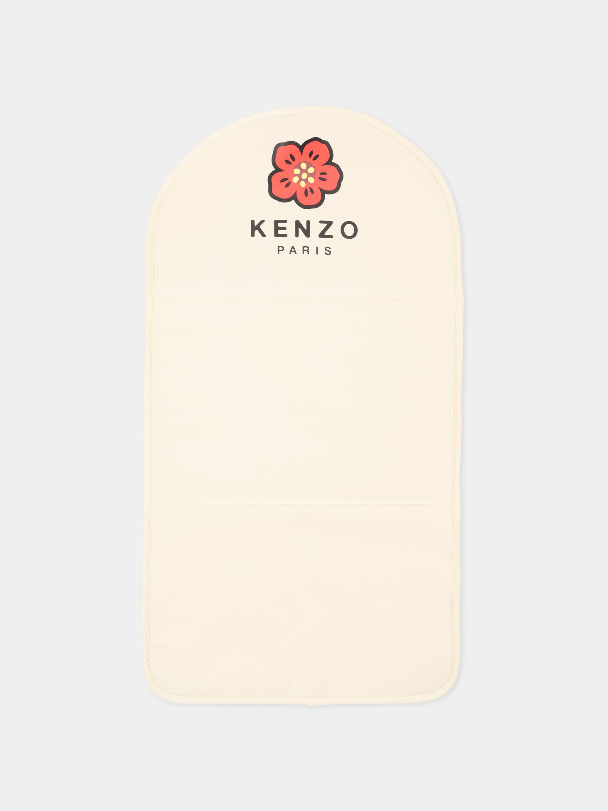 Borsa mamma beige per neonata con logo,Kenzo Kids,K62075 21G