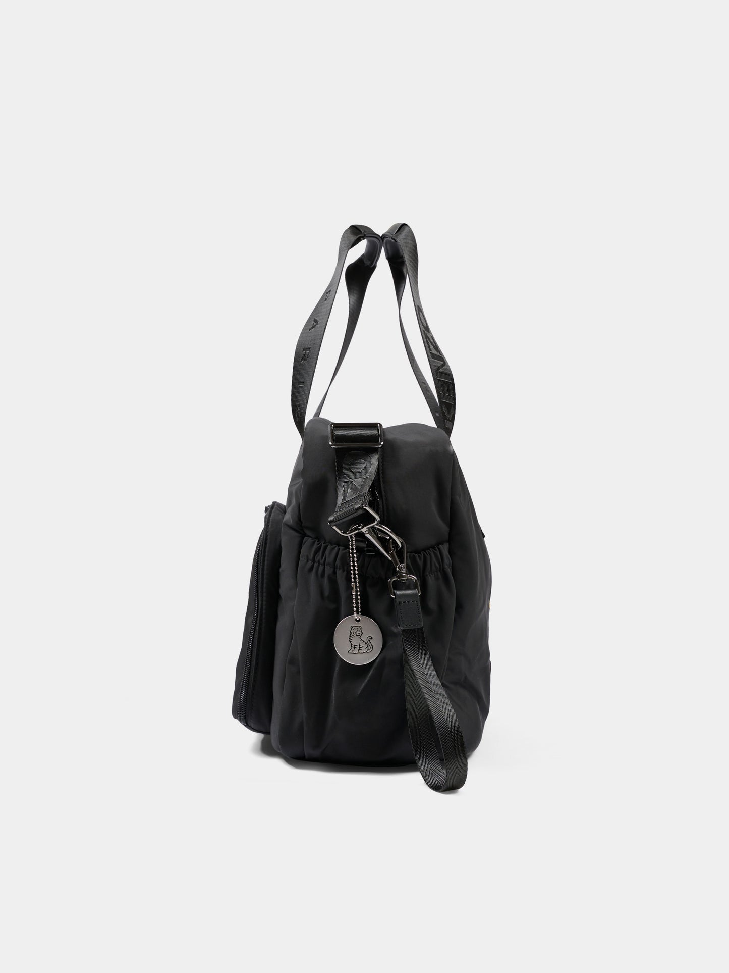 Borsa mamma nera per neonati con logo,Kenzo Kids,K62076 095