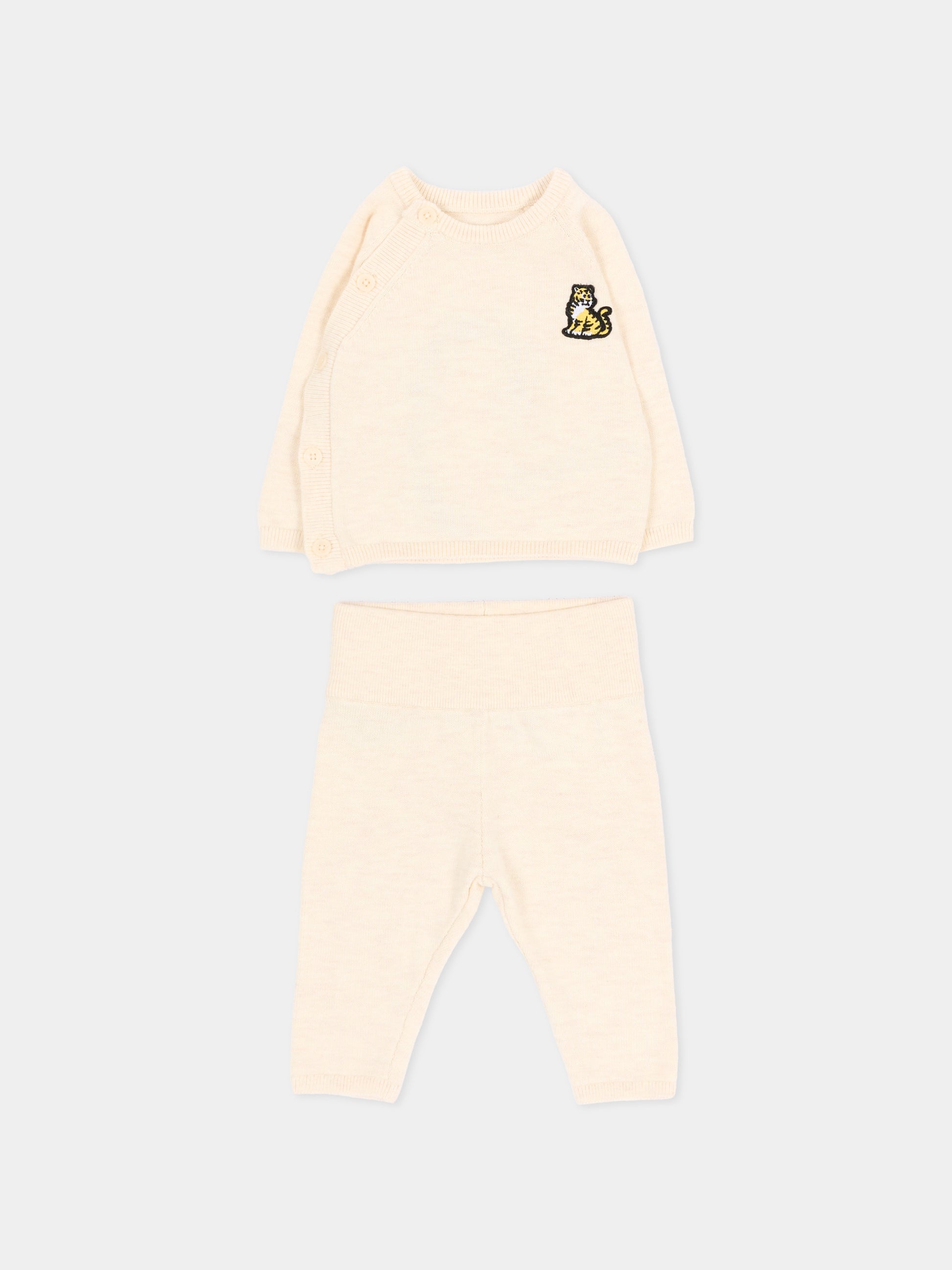 Completo nascita avorio per neonato,Kenzo Kids,K62078 C17