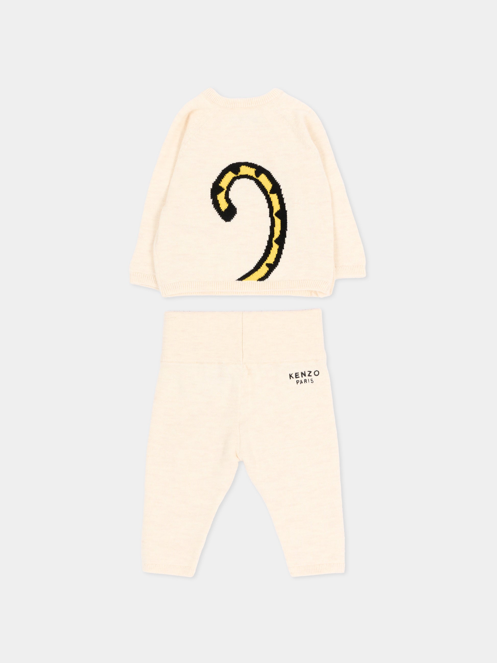 Completo nascita avorio per neonato,Kenzo Kids,K62078 C17