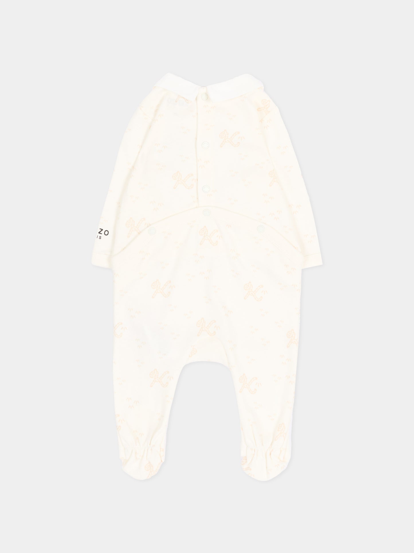 Set Tutine avorio per neonato con tigre,Kenzo Kids,K62079 117