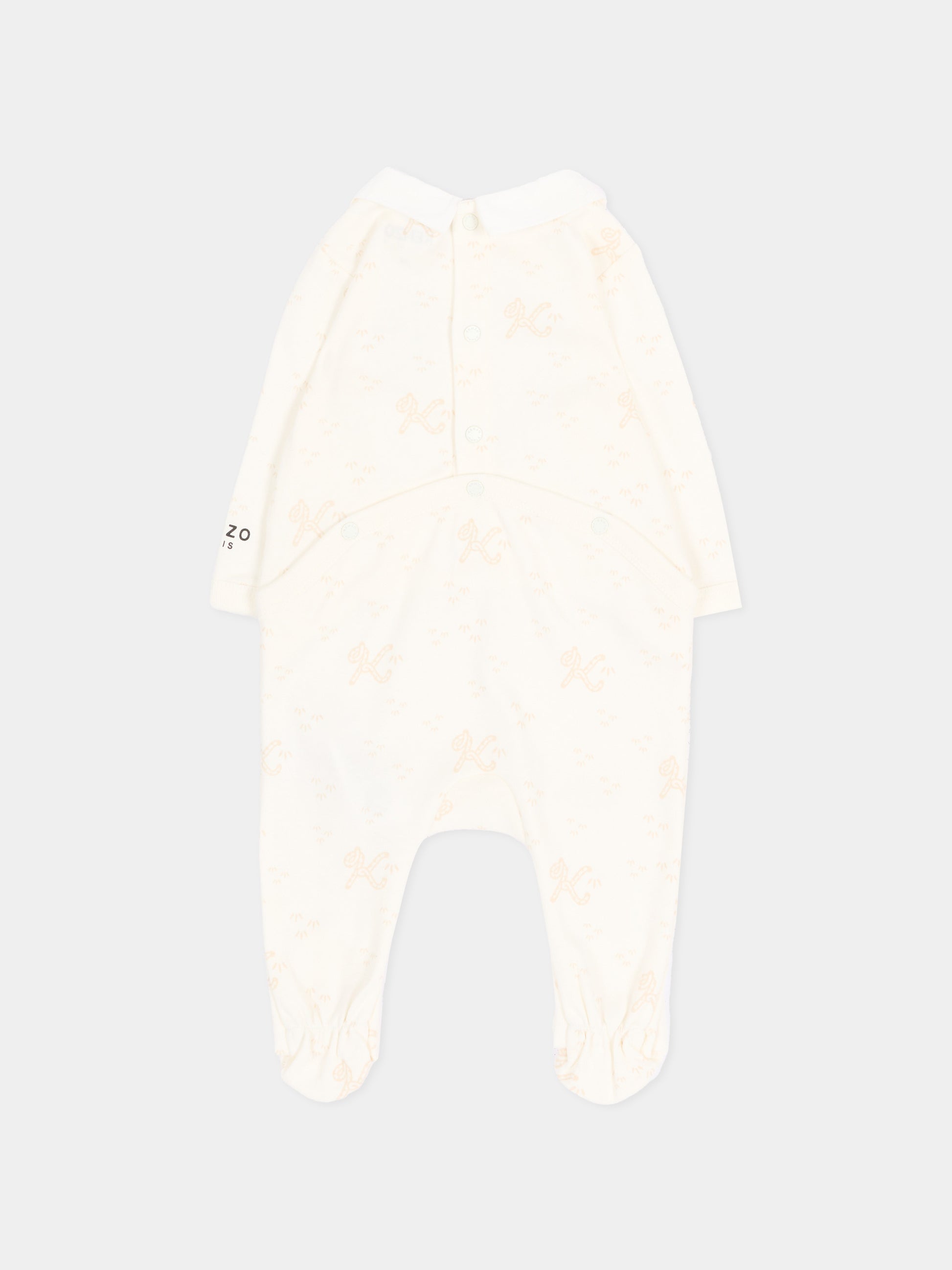 Set Tutine avorio per neonato con tigre,Kenzo Kids,K62079 117