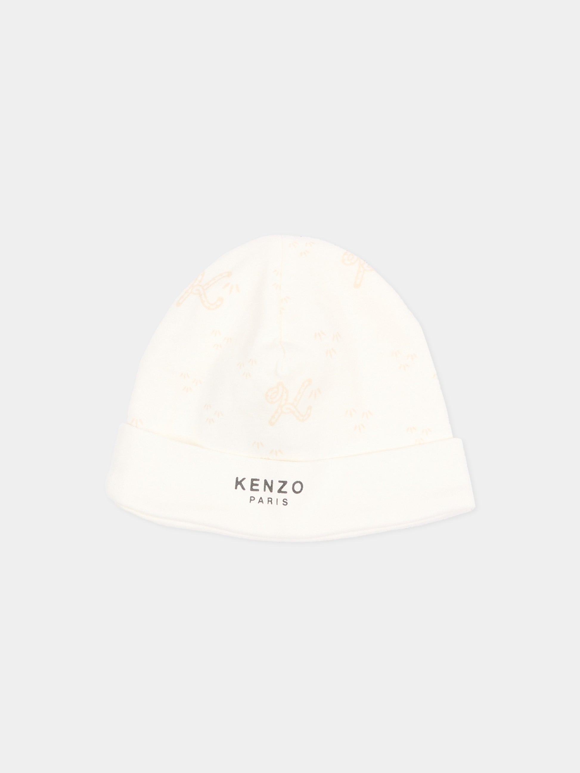Set Tutine avorio per neonato con tigre,Kenzo Kids,K62079 117