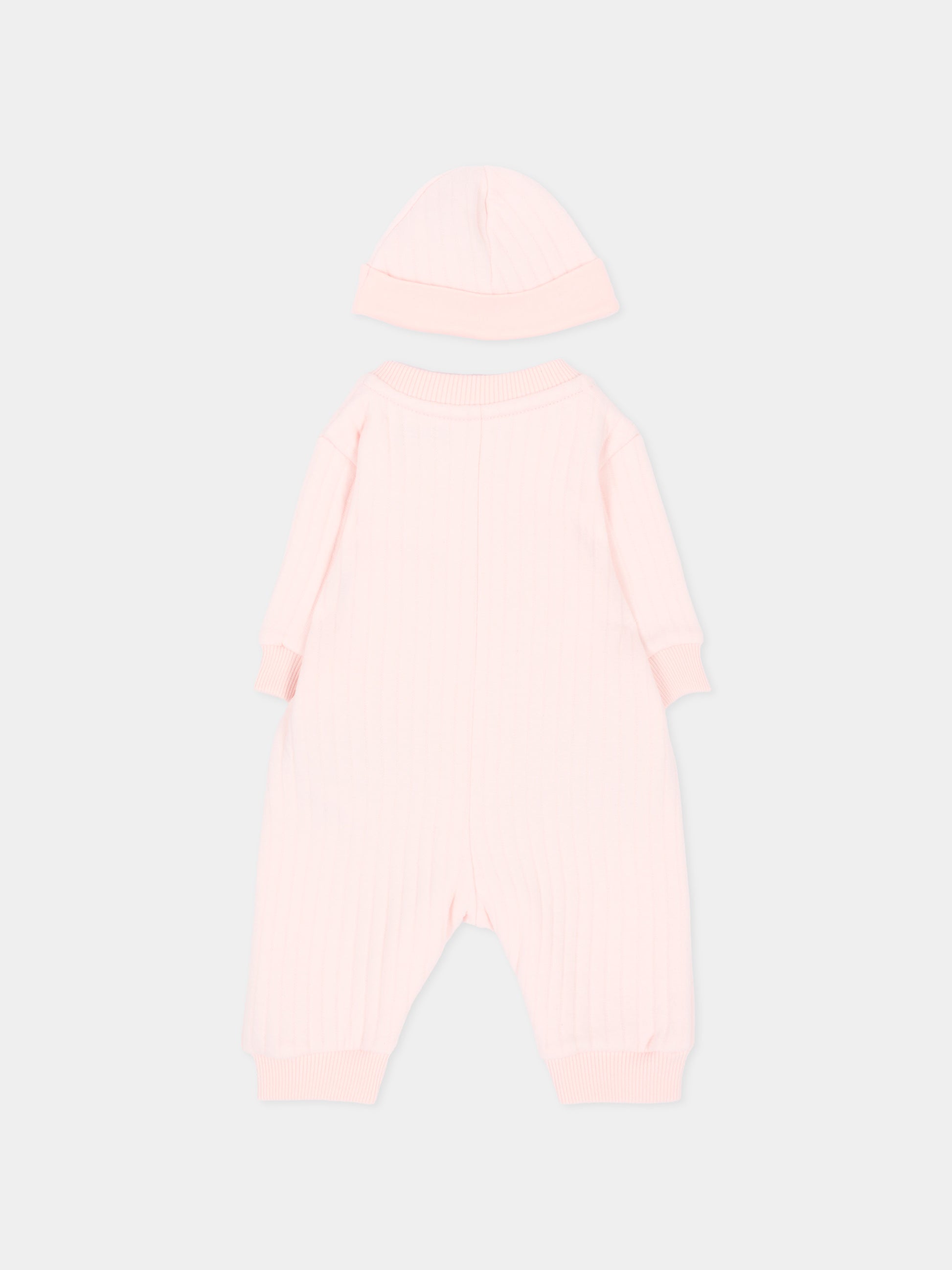 Set tutina rosa per neonata con tigri,Kenzo Kids,K62092 43B