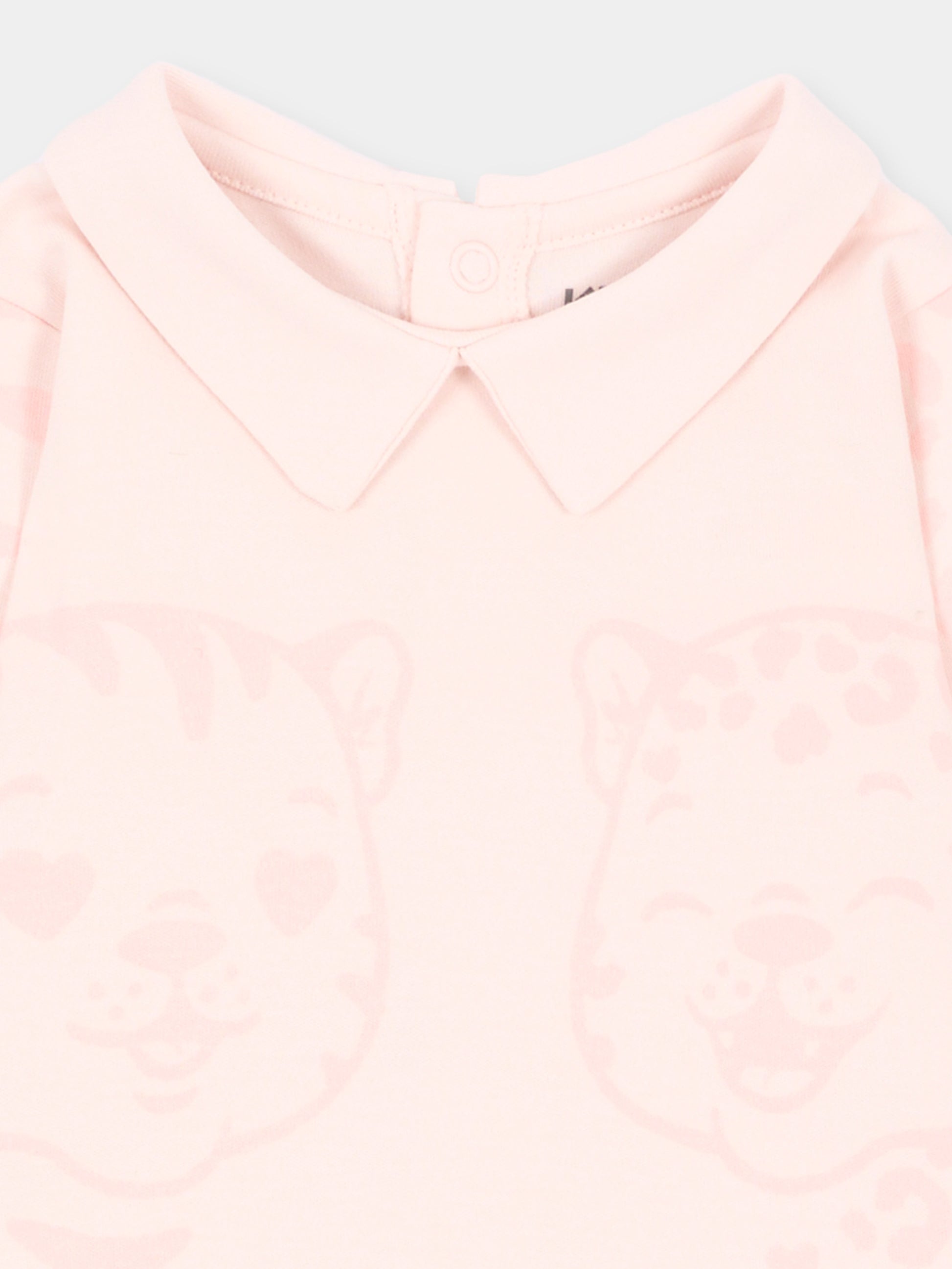 Tutina rosa per neonata con tigre,Kenzo Kids,K62097 43B