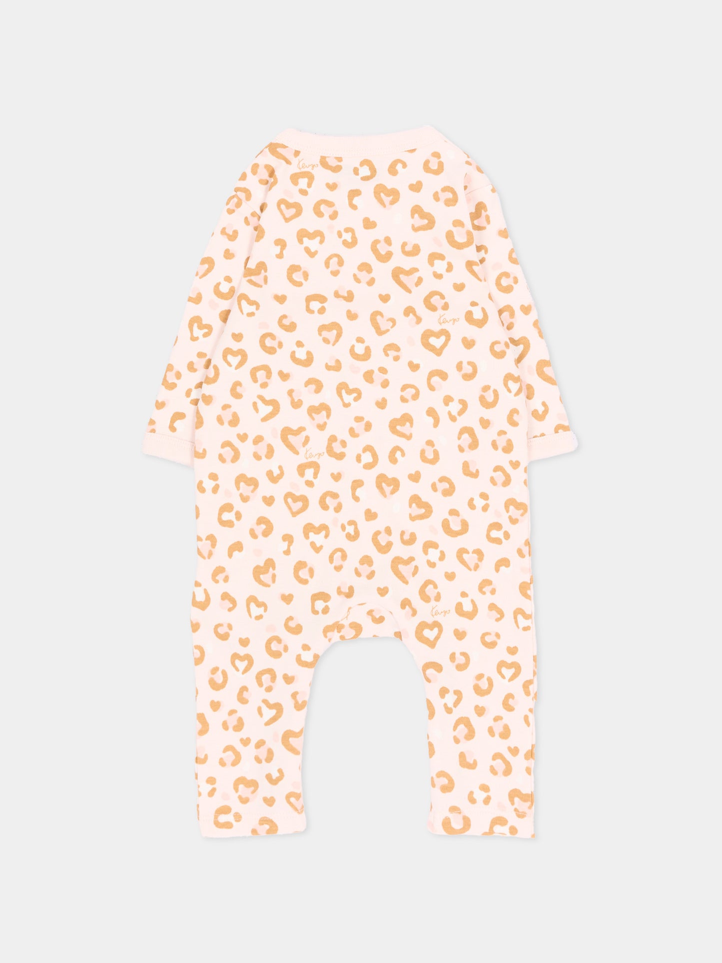 Set Tutine rosa per neonata stampato,Kenzo Kids,K62098 43B
