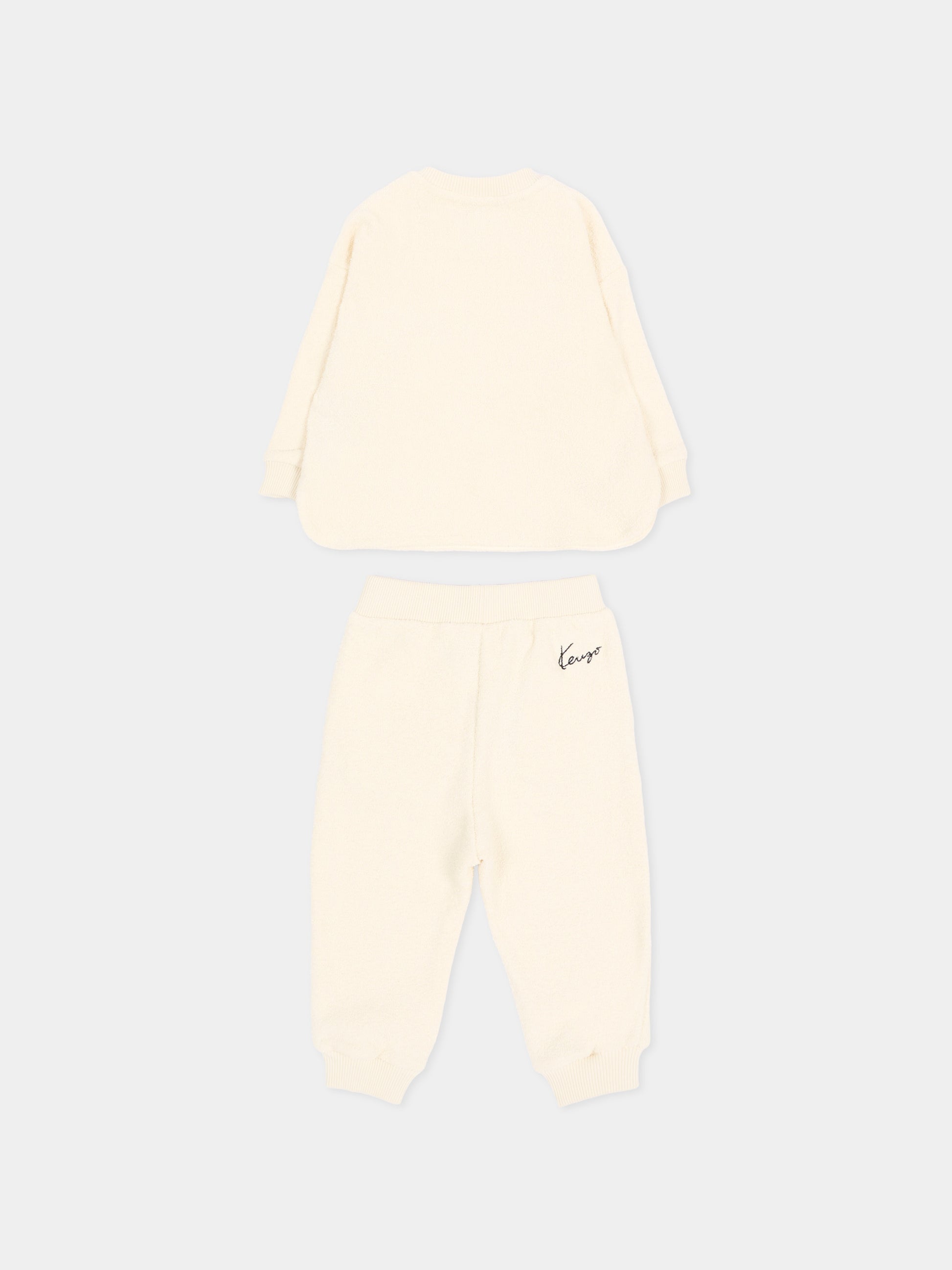 Completo sportivo lungo avorio Tiger,Kenzo Kids,K62101 21G