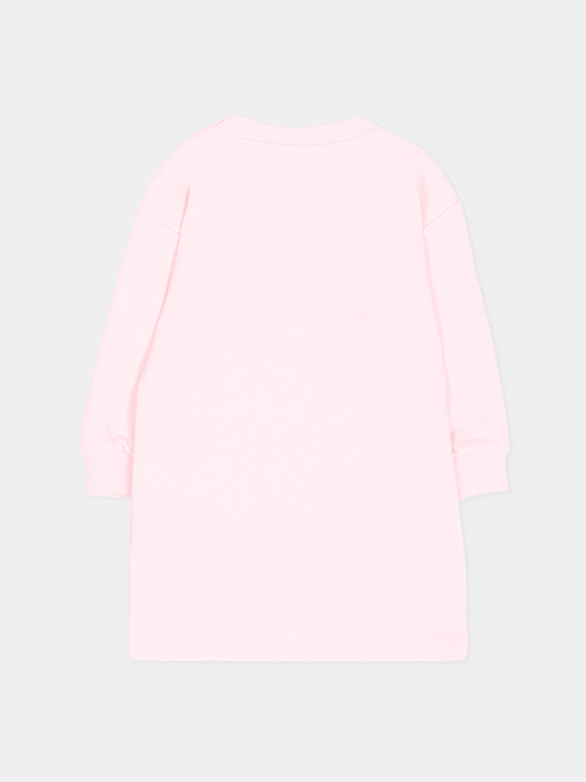 Vestito rosa per neonata con logo,Kenzo Kids,K62124 44F