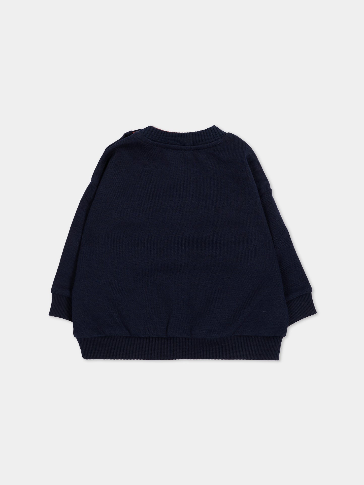 Felpa blu per neonato con tigre,Kenzo Kids,K62134 845