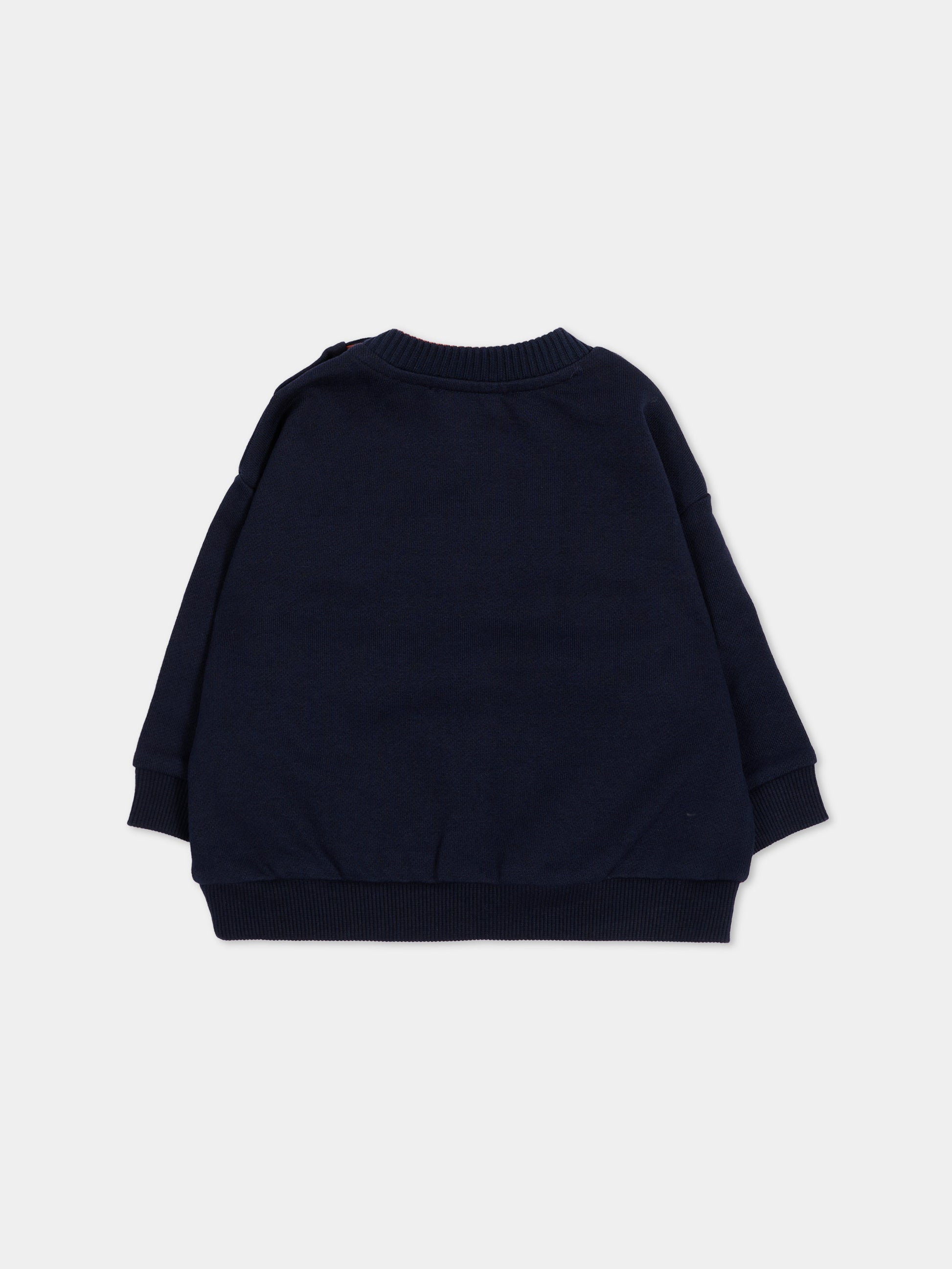 Felpa blu per neonato con tigre,Kenzo Kids,K62134 845