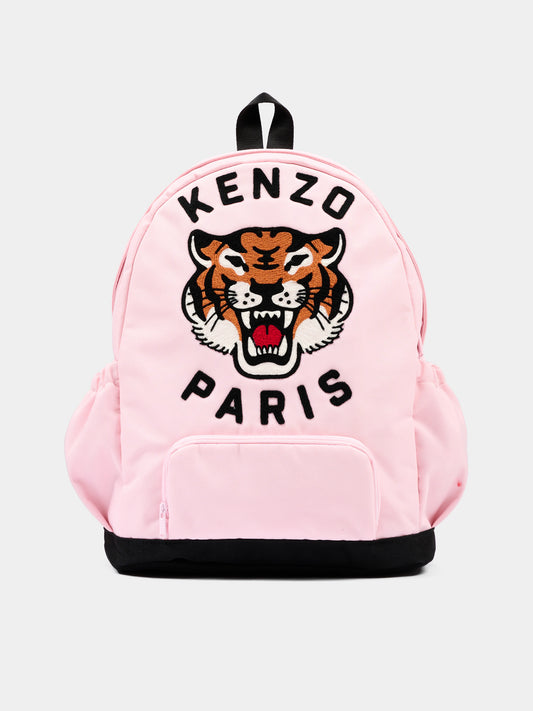 Zaino rosa per bambina con logo,Kenzo Kids,K62154 44F