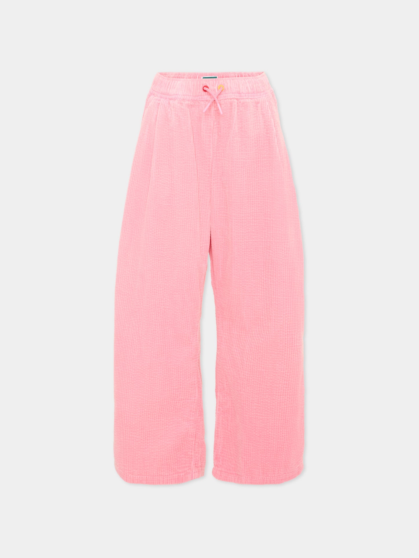Pantalone rosa per bambina con logo,Kenzo Kids,K62161 45A