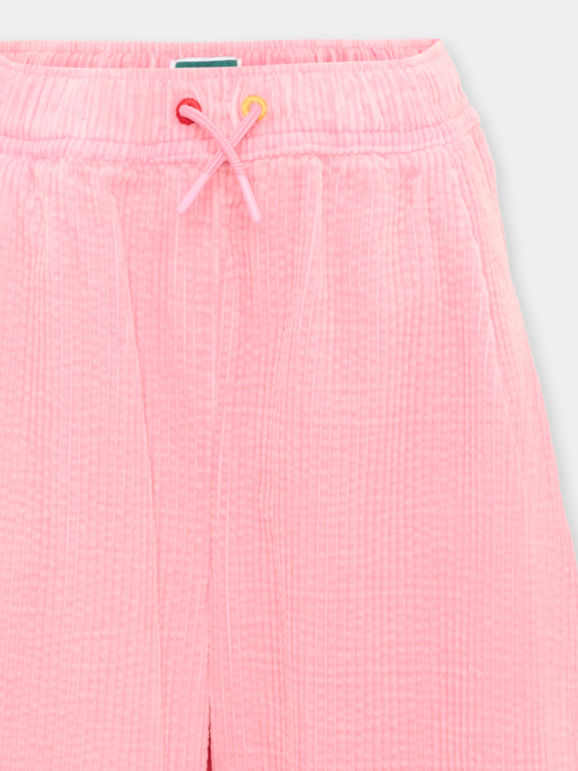 Pantalone rosa per bambina con logo,Kenzo Kids,K62161 45A