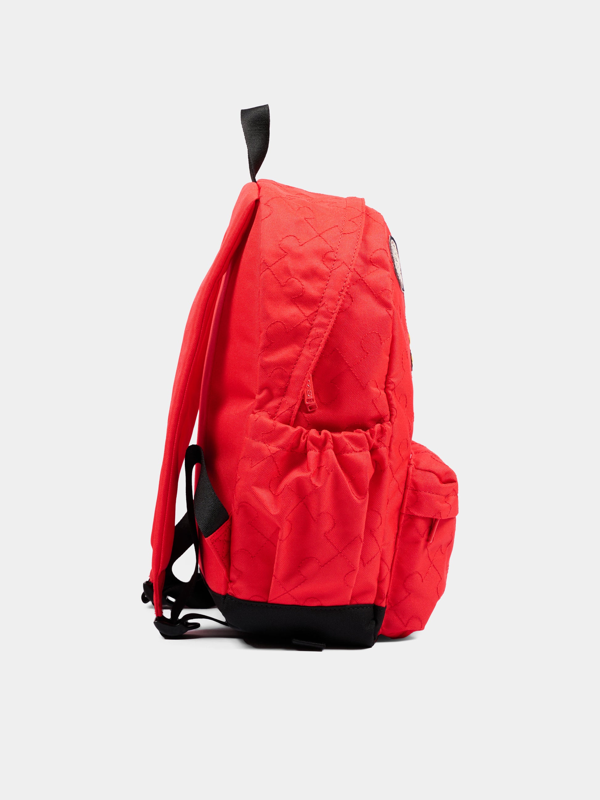 Zaino rosso con patch ricamate,Kenzo Kids,K62168 990