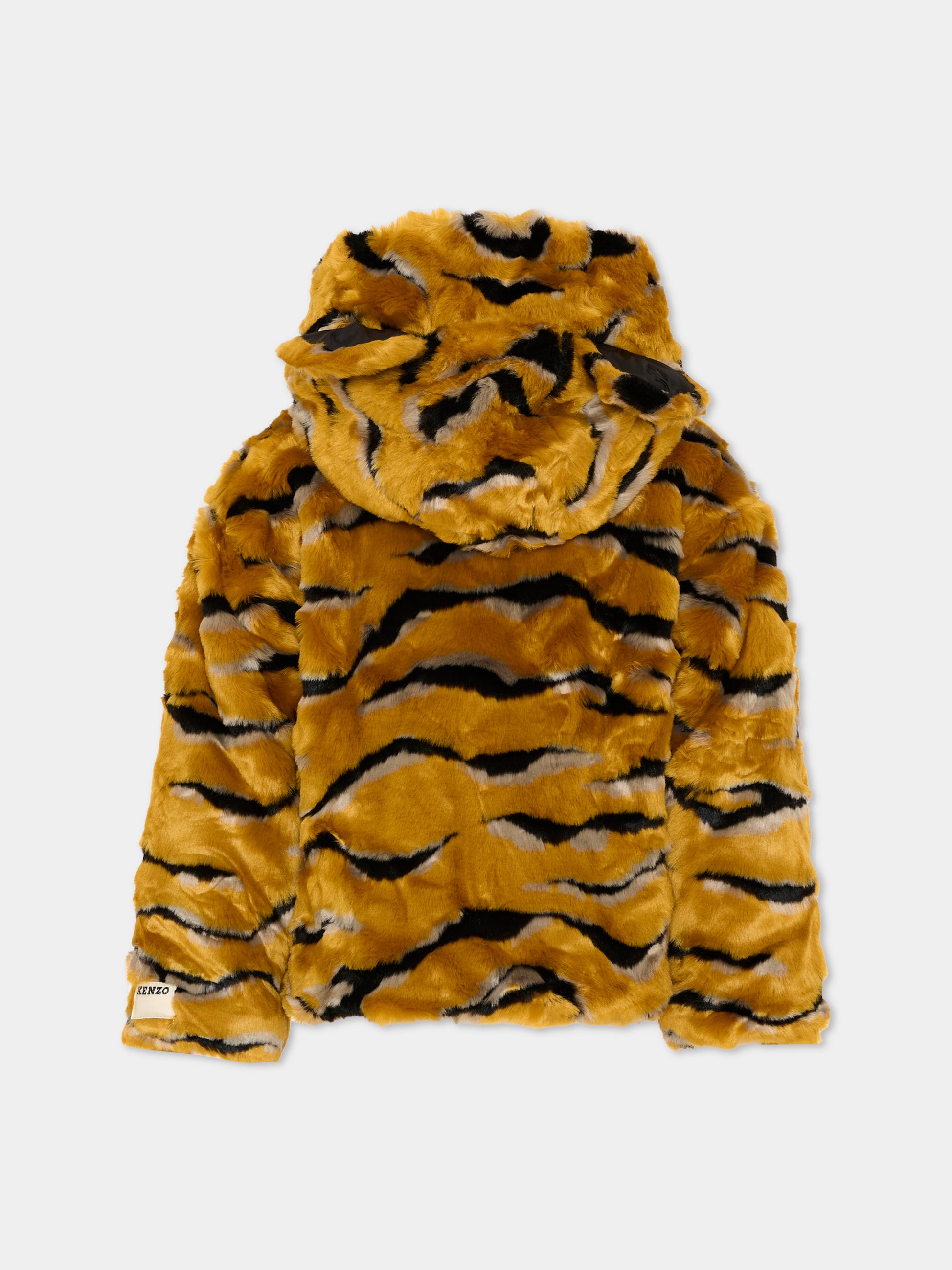 Ecopelliccia multicolor per bambini tigrata,Kenzo Kids,K62234 T90