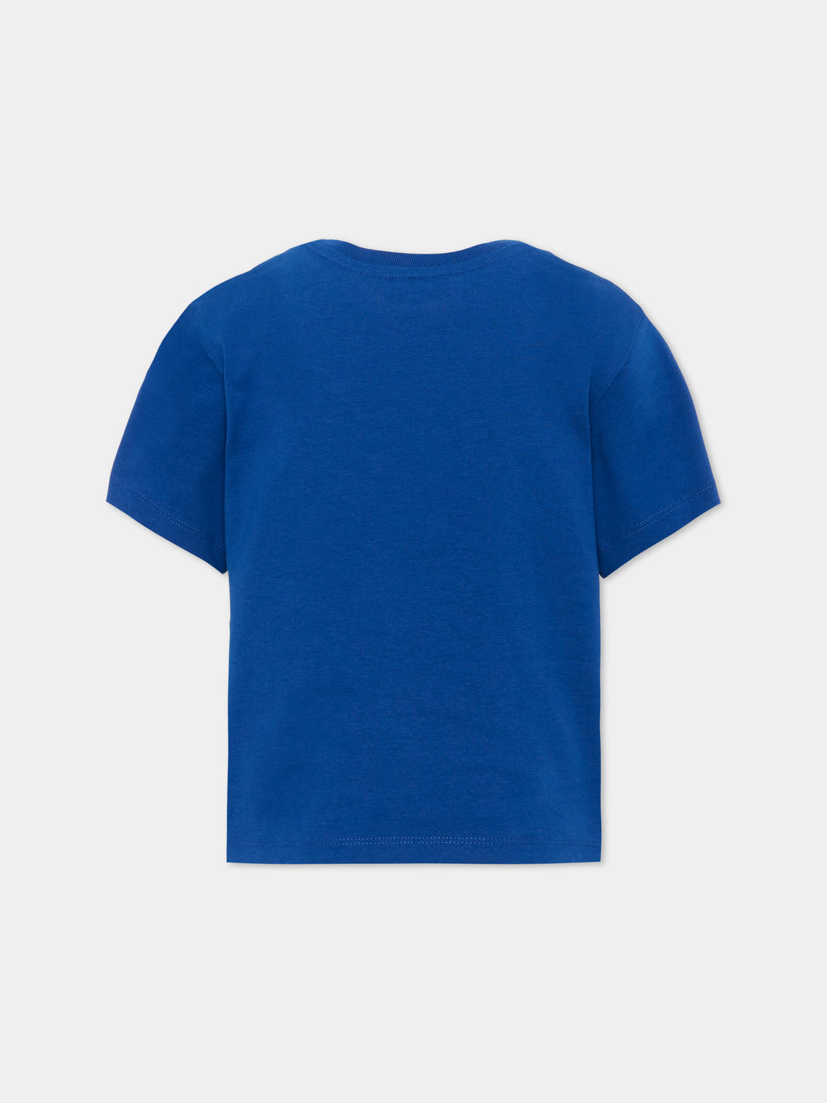 T-shirt blu per bambina con fiori,Marc Jacobs,W60993 841