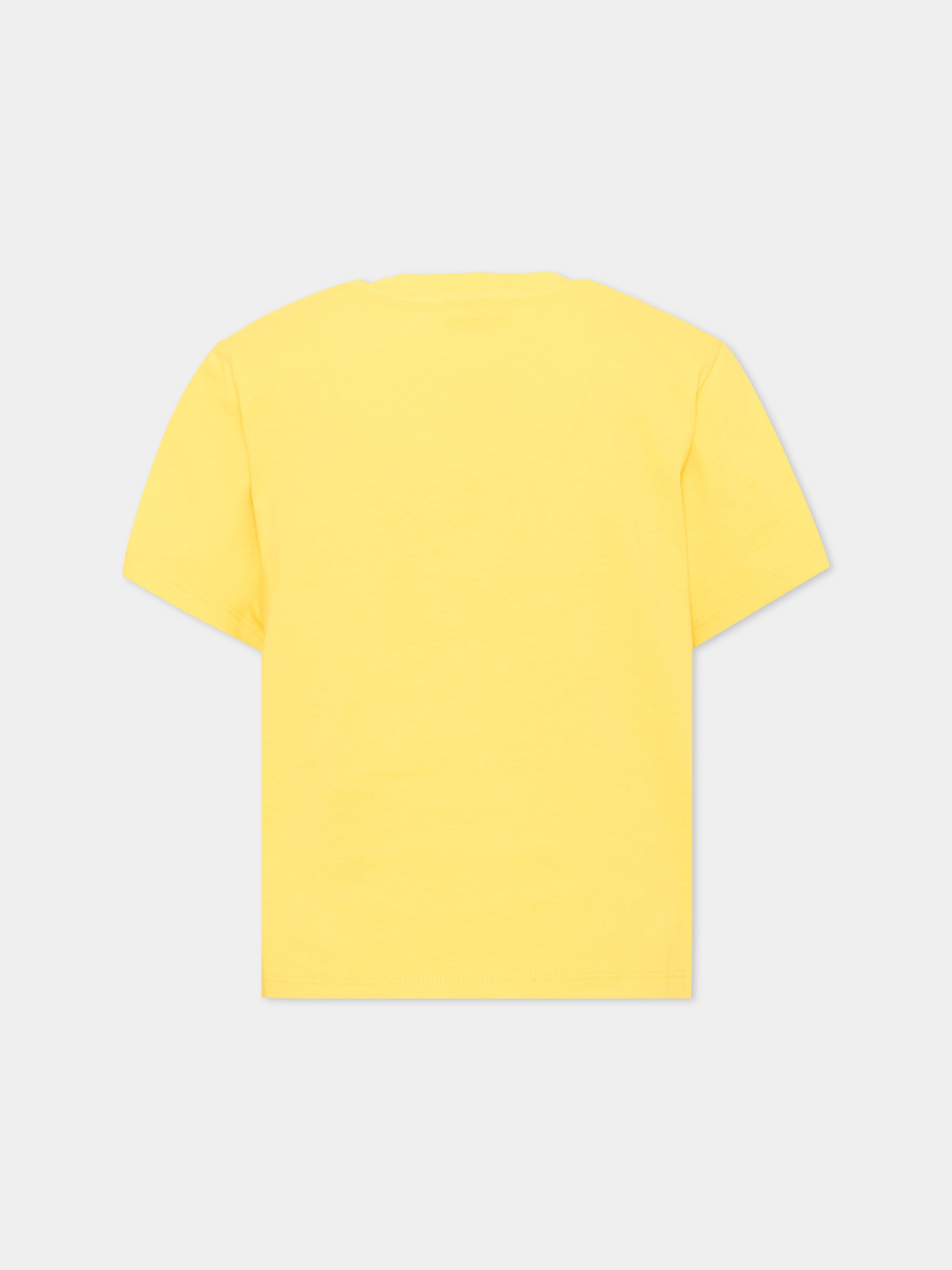 T-shirt a manica corta gialla per bambina con fiore,Marc Jacobs,W61000 526