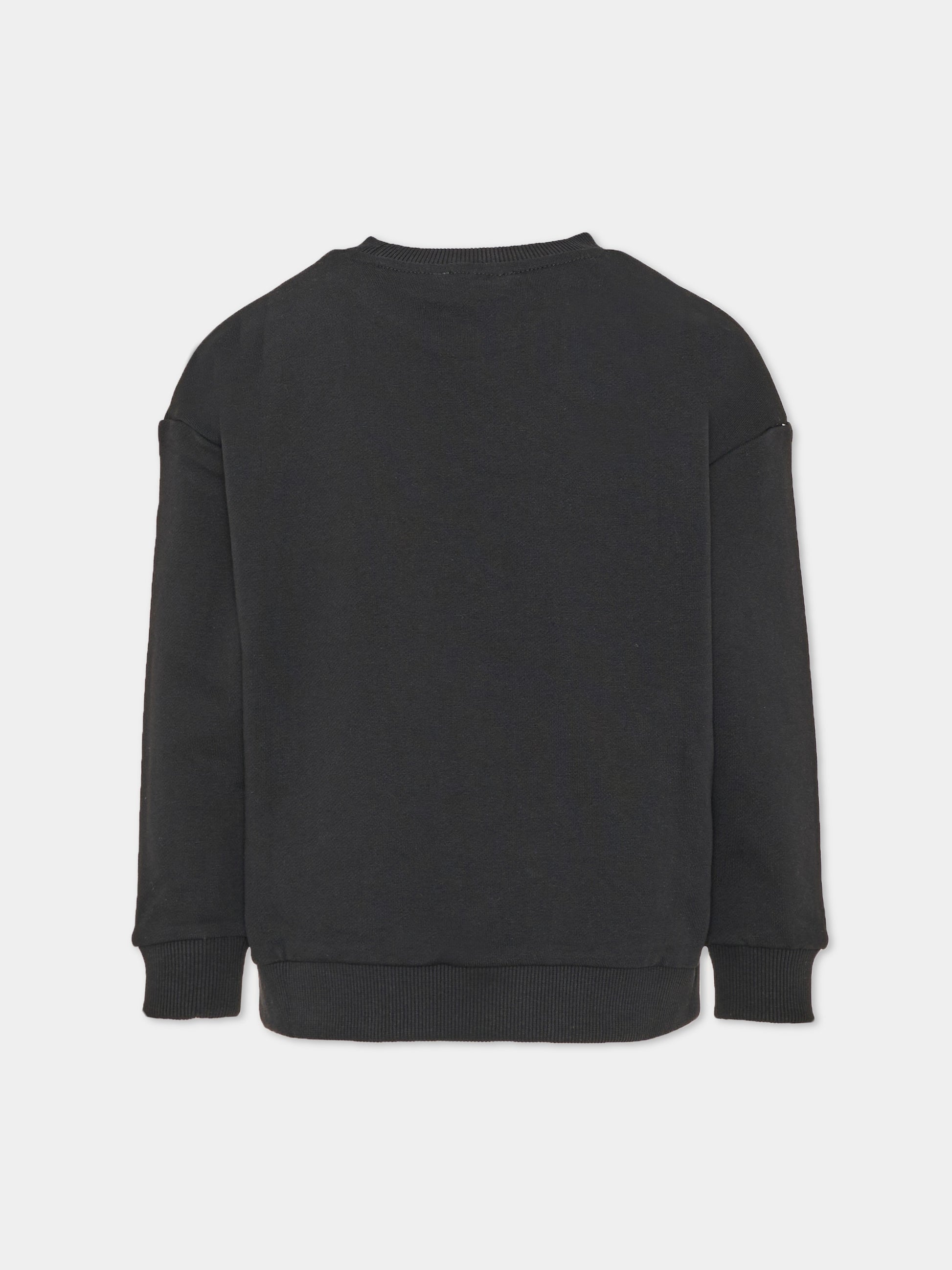 Felpa girocollo nera per bambina,Marc Jacobs,W61005 09B