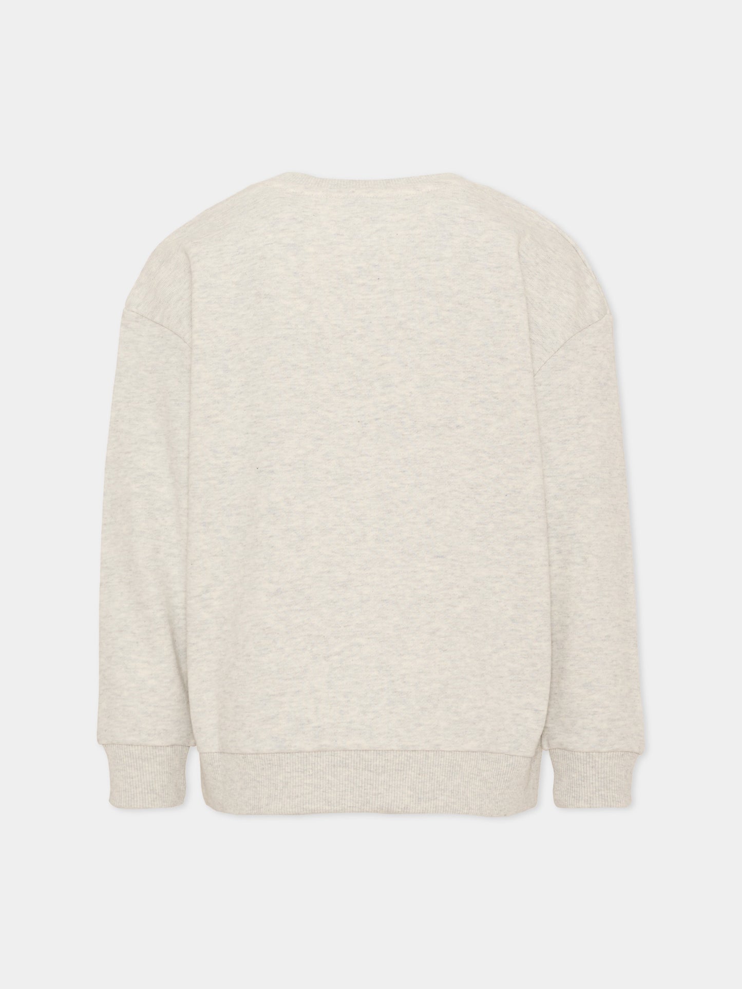 Felpa girocollo grigia per bambina,Marc Jacobs,W61009 A18