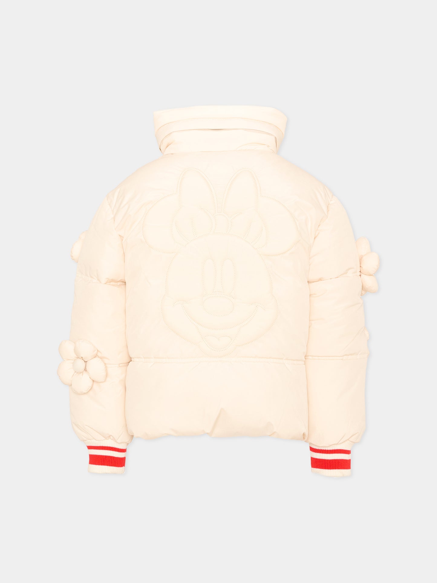 Piumino avorio per bambina con patch,Marc Jacobs,W61024 148