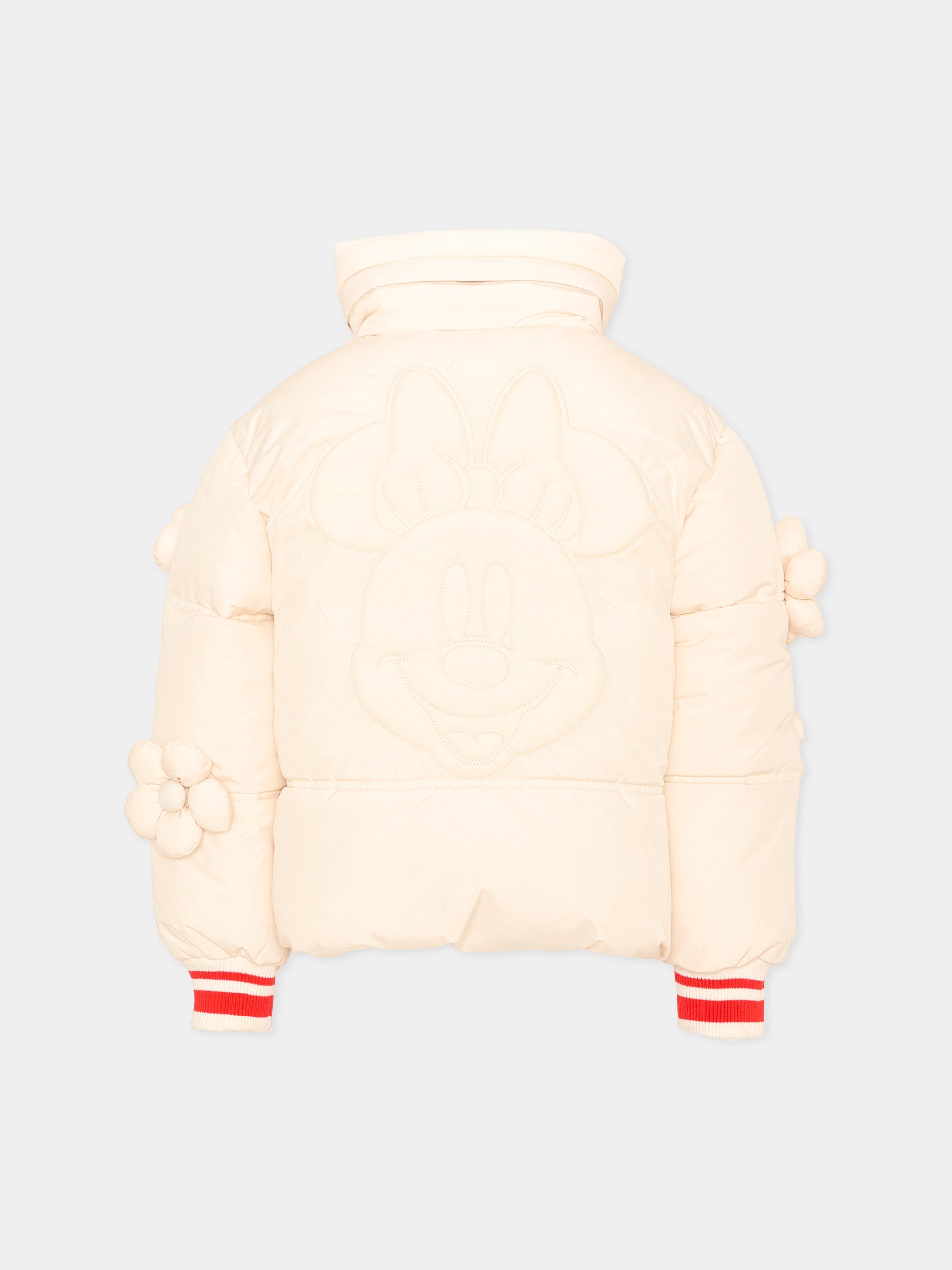 Piumino avorio per bambina con patch,Marc Jacobs,W61024 148