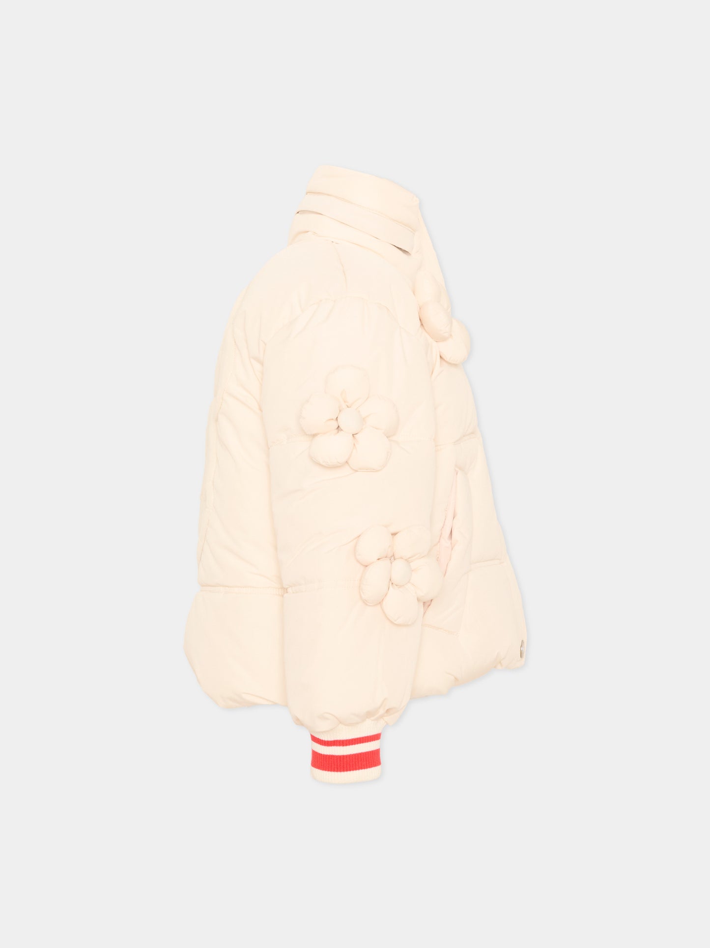 Piumino avorio per bambina con patch,Marc Jacobs,W61024 148