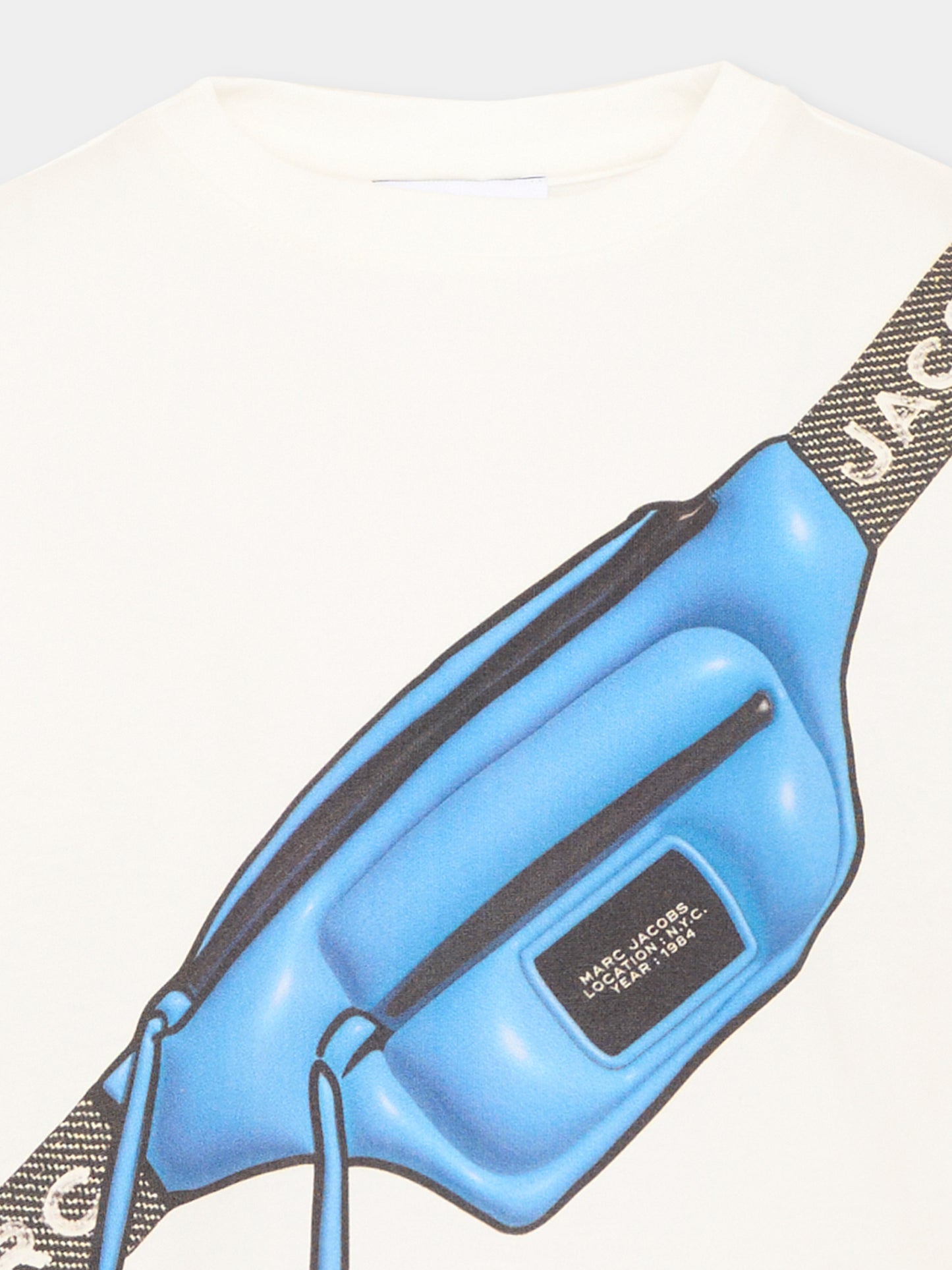 T-shirt a manica lunga bianca logo,Marc Jacobs,W61029 126