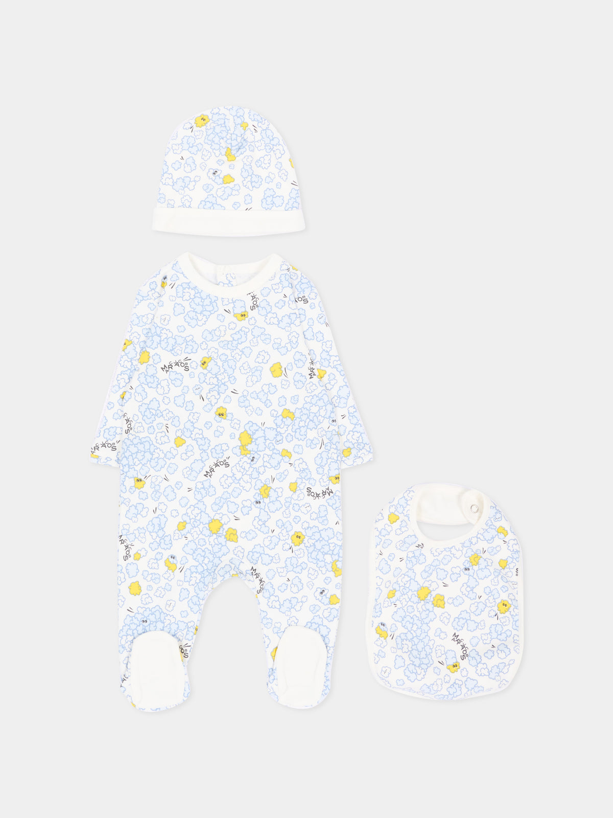 Set Tutine bianco per neonato con stampa,Marc Jacobs,W61075 182
