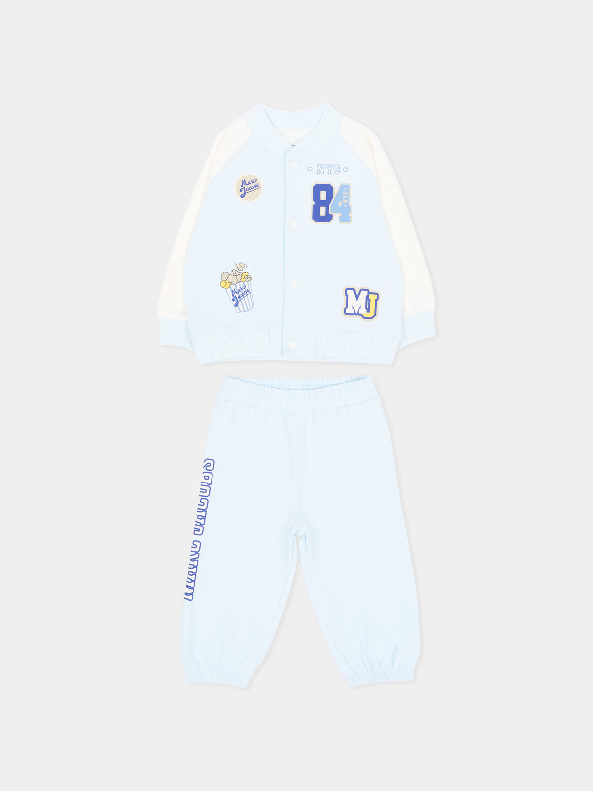 Completo sportivo lungo azzurro con logo,Marc Jacobs,W61078 77X