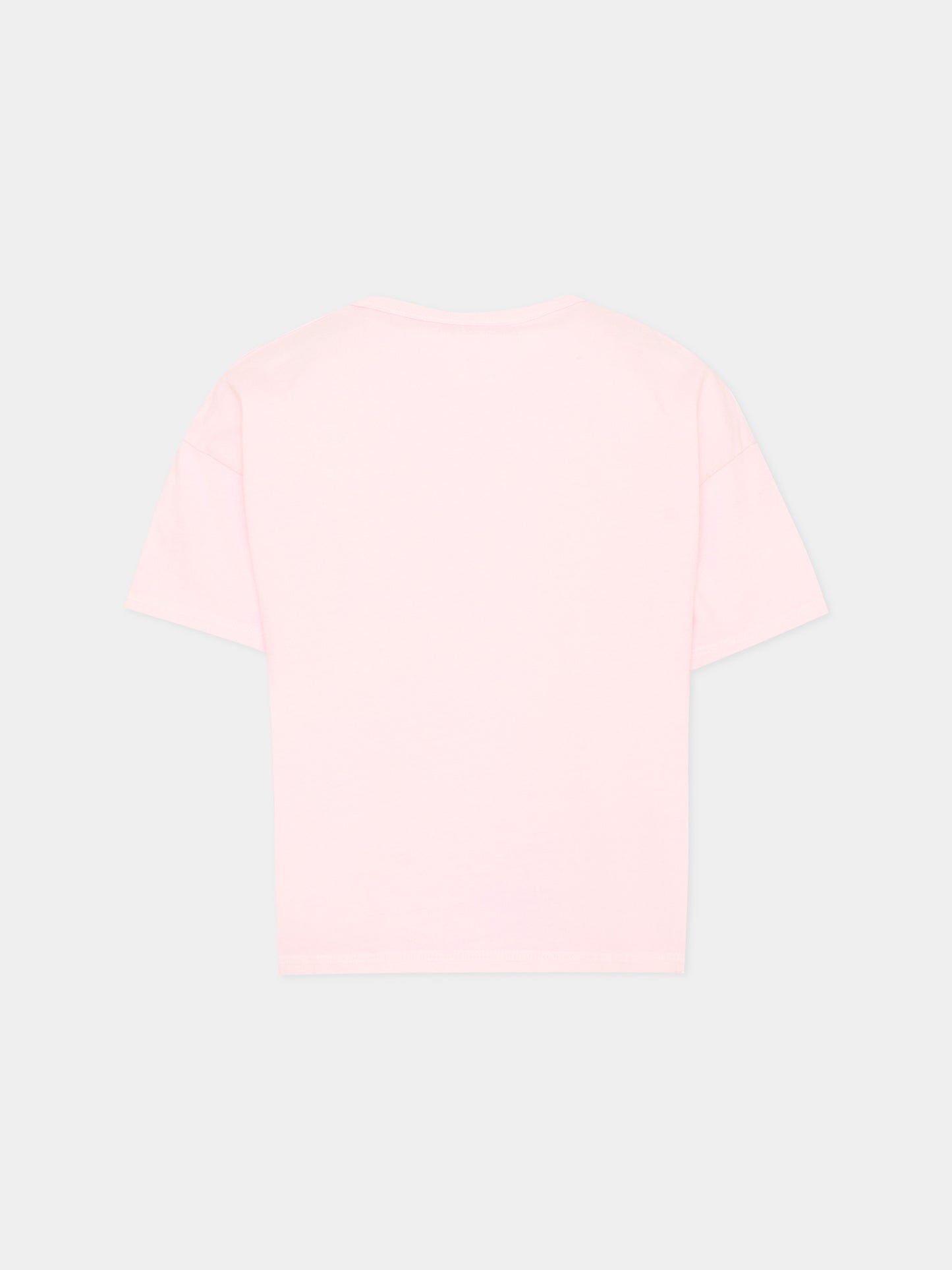 T-shirt rosa per bambina con logo,Zadig & Voltaire Kids,X60791 44A