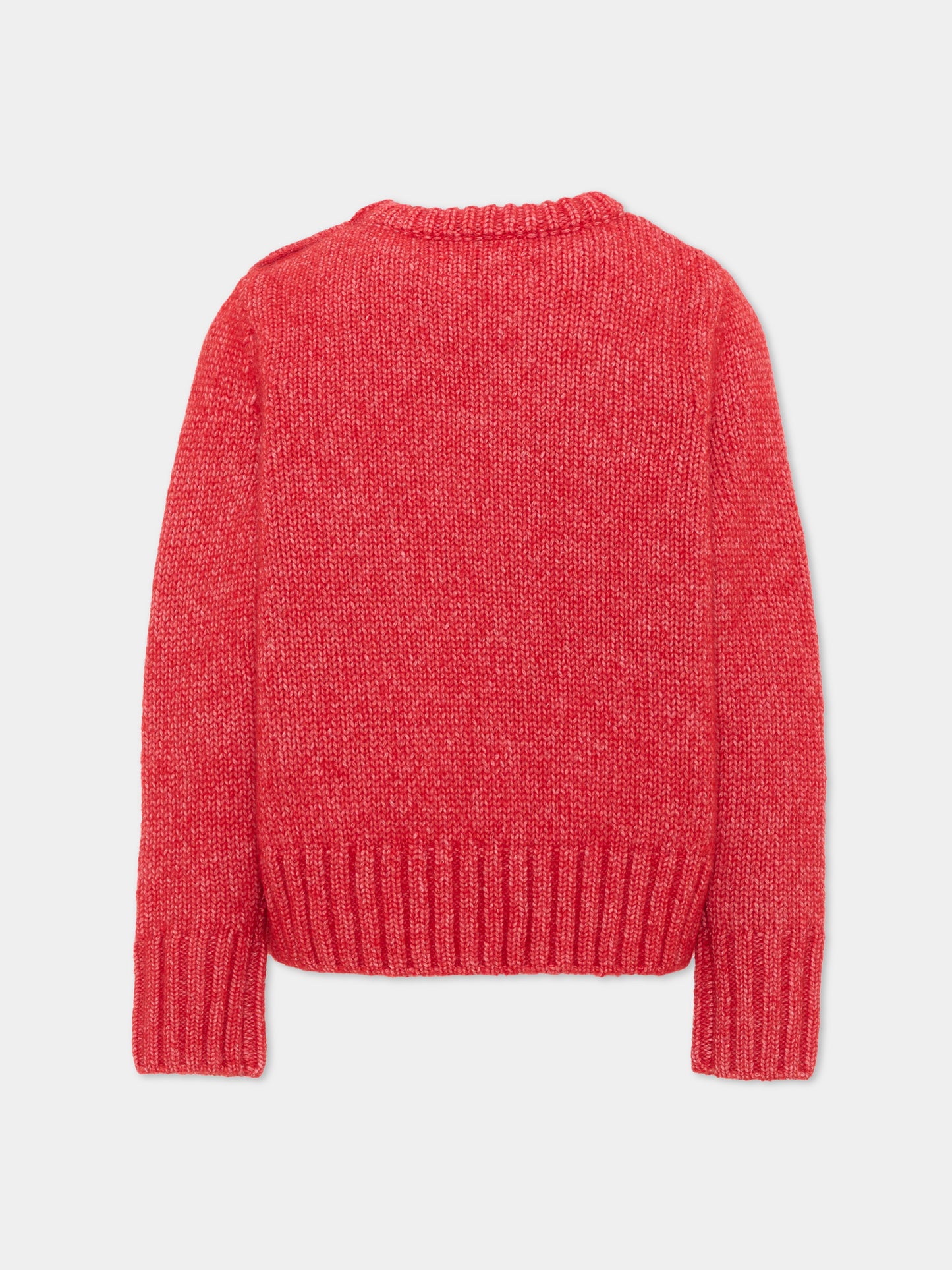 Maglione rosso per bambina con scritta,Zadig & Voltaire Kids,X60809 954