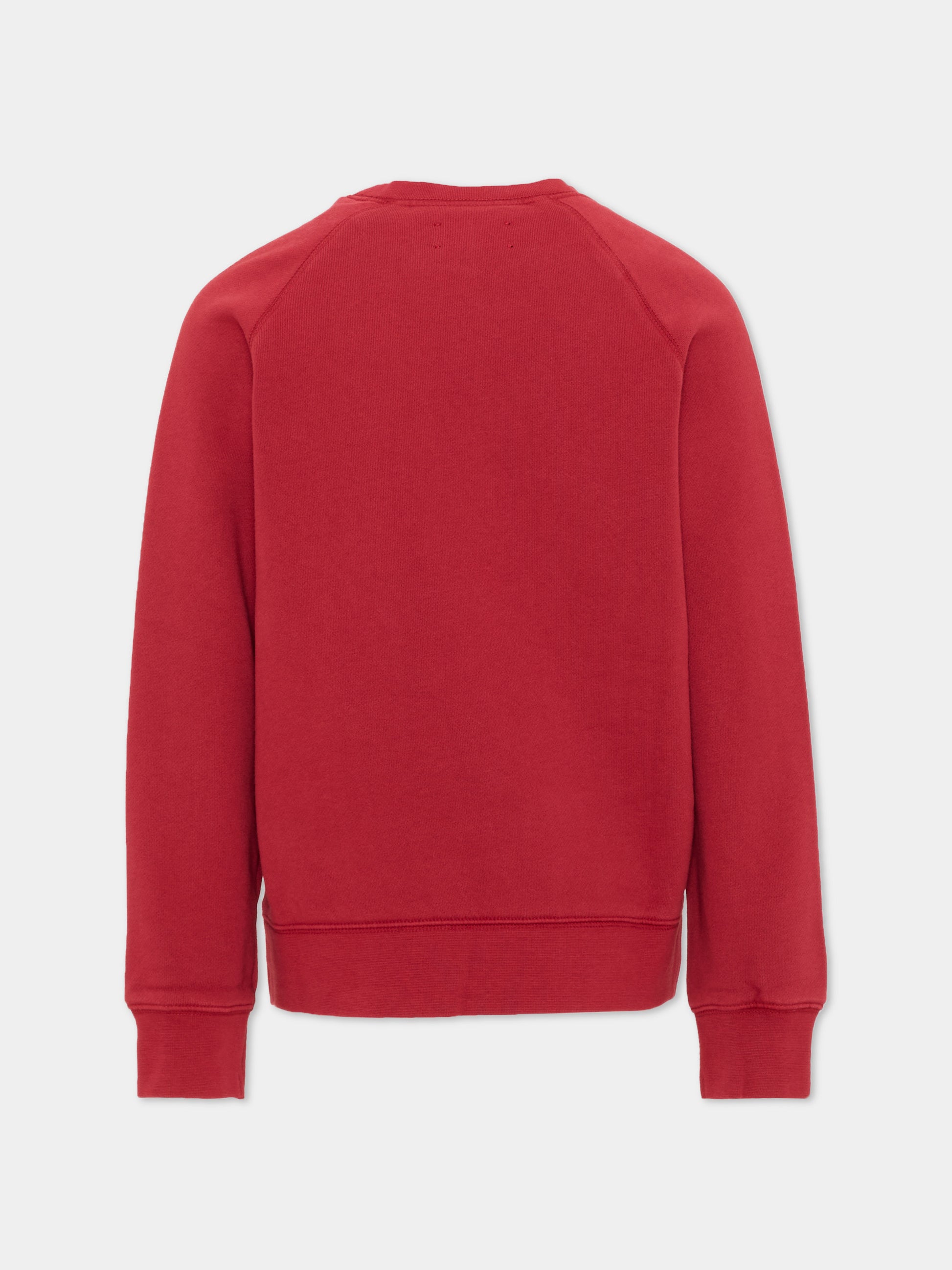 Felpa girocollo bordeaux per bambini con stampa,Zadig & Voltaire Kids,X60846 954