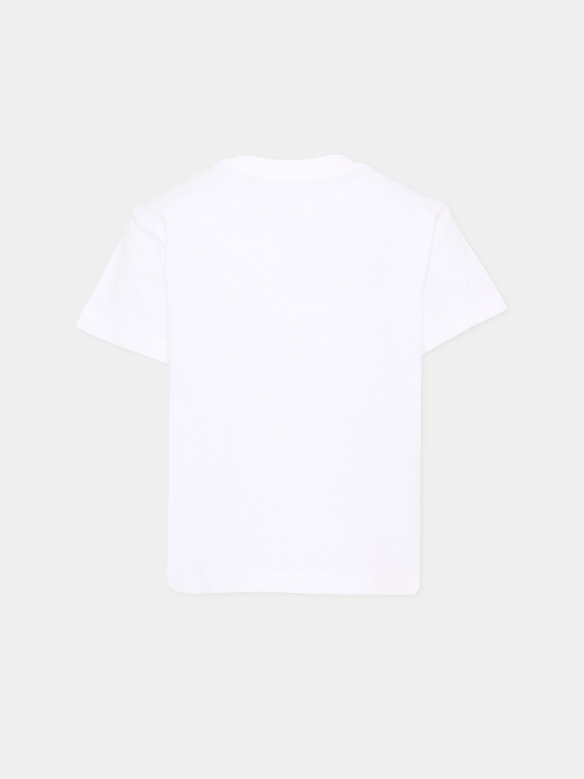 T-shirt bianca per bambino con logo,Timberland,T60968 10P