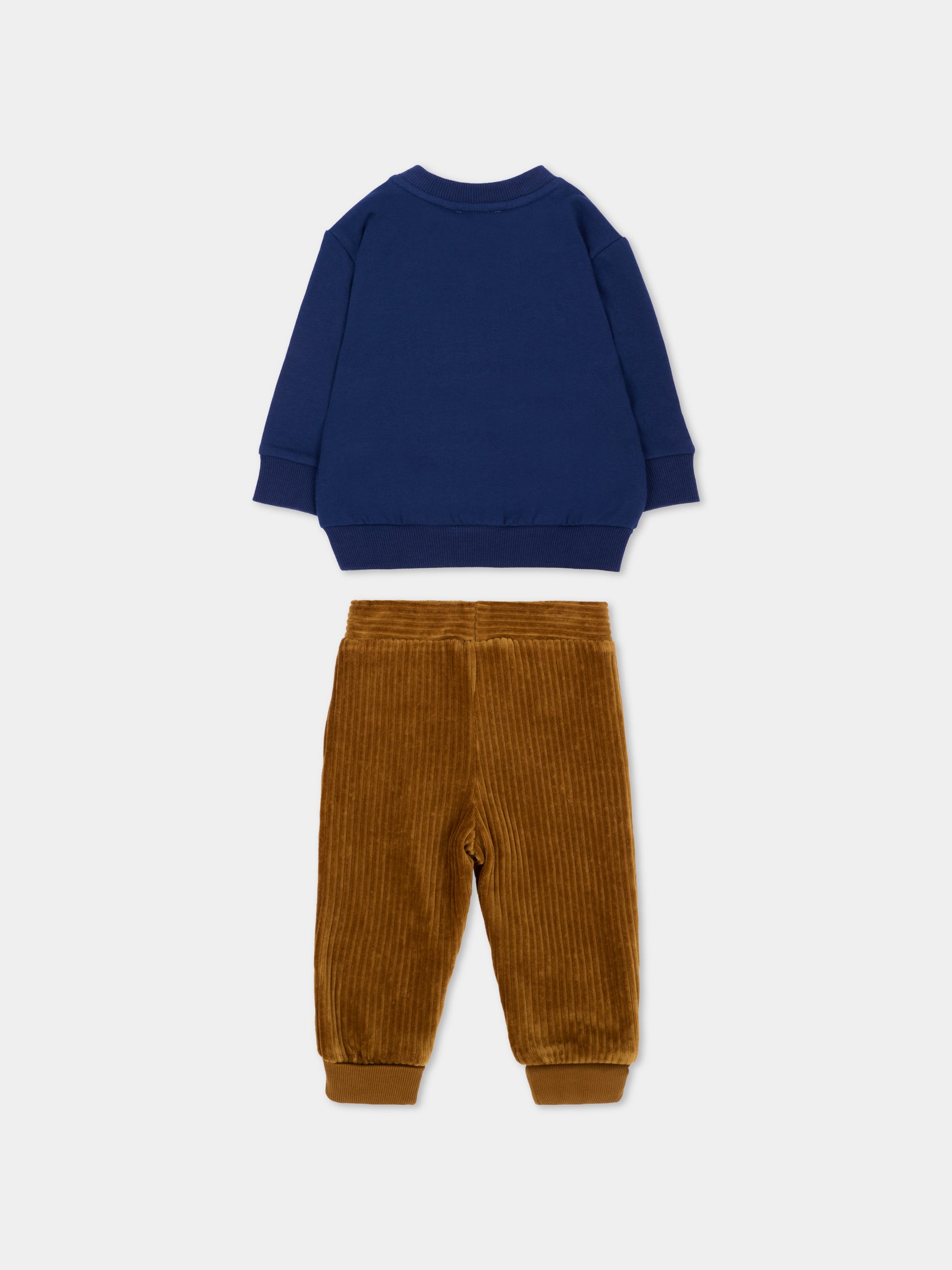 Completo sportivo blu per neonato con logo,Timberland,T61009 84N