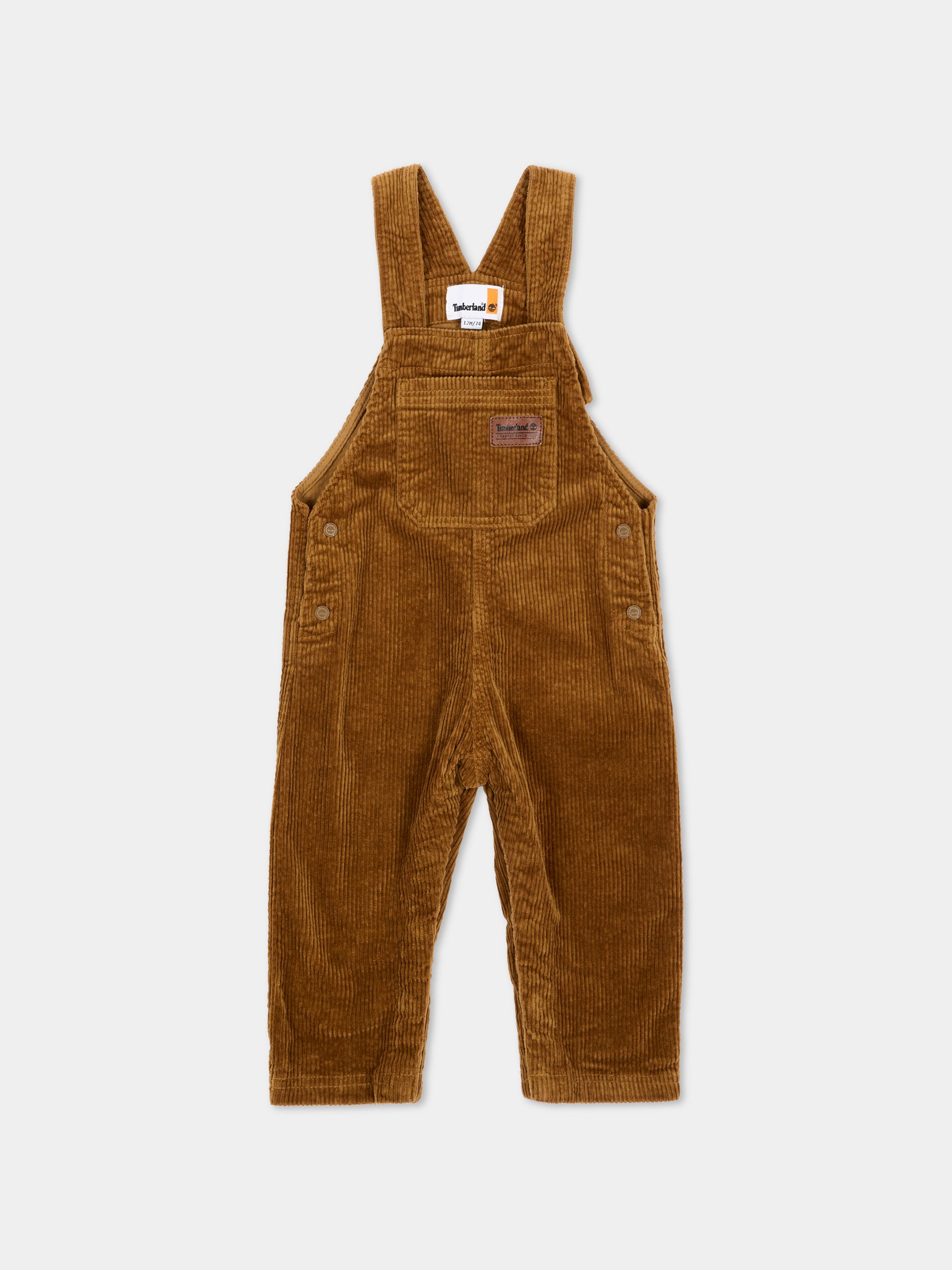 Salopette marrone per neonato,Timberland,T61021 325