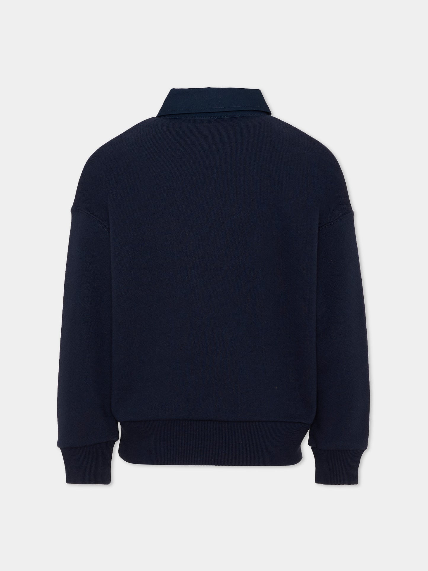 Polo a manica lunga blu per bambino,Timberland,T61065 849